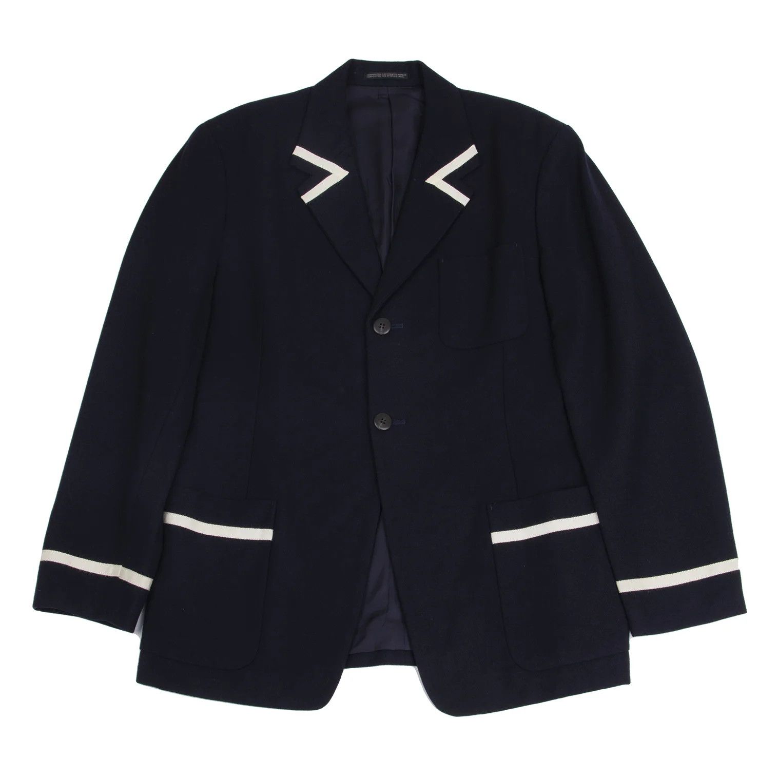 Yohji Yamamoto Yohji Yamamoto Doublure Wool Jacket Navy M Size US M / EU 48-50 / 2 - 1 Thumbnail