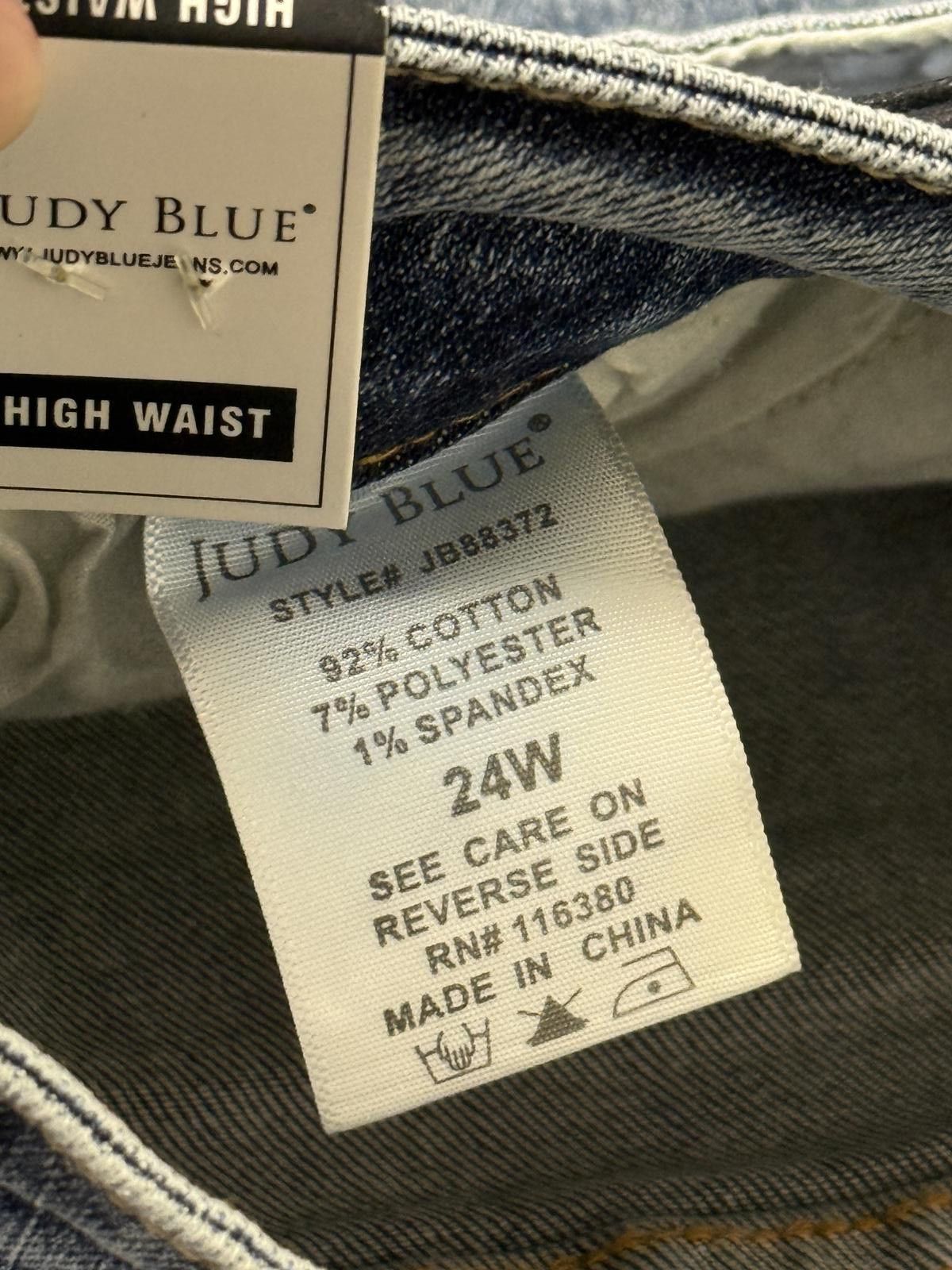 Other Judy Blue Jeans Hi-Rise Destroyed Slim Fit NWT Plus Size 24W Size 42" / US 20 - 4 Thumbnail