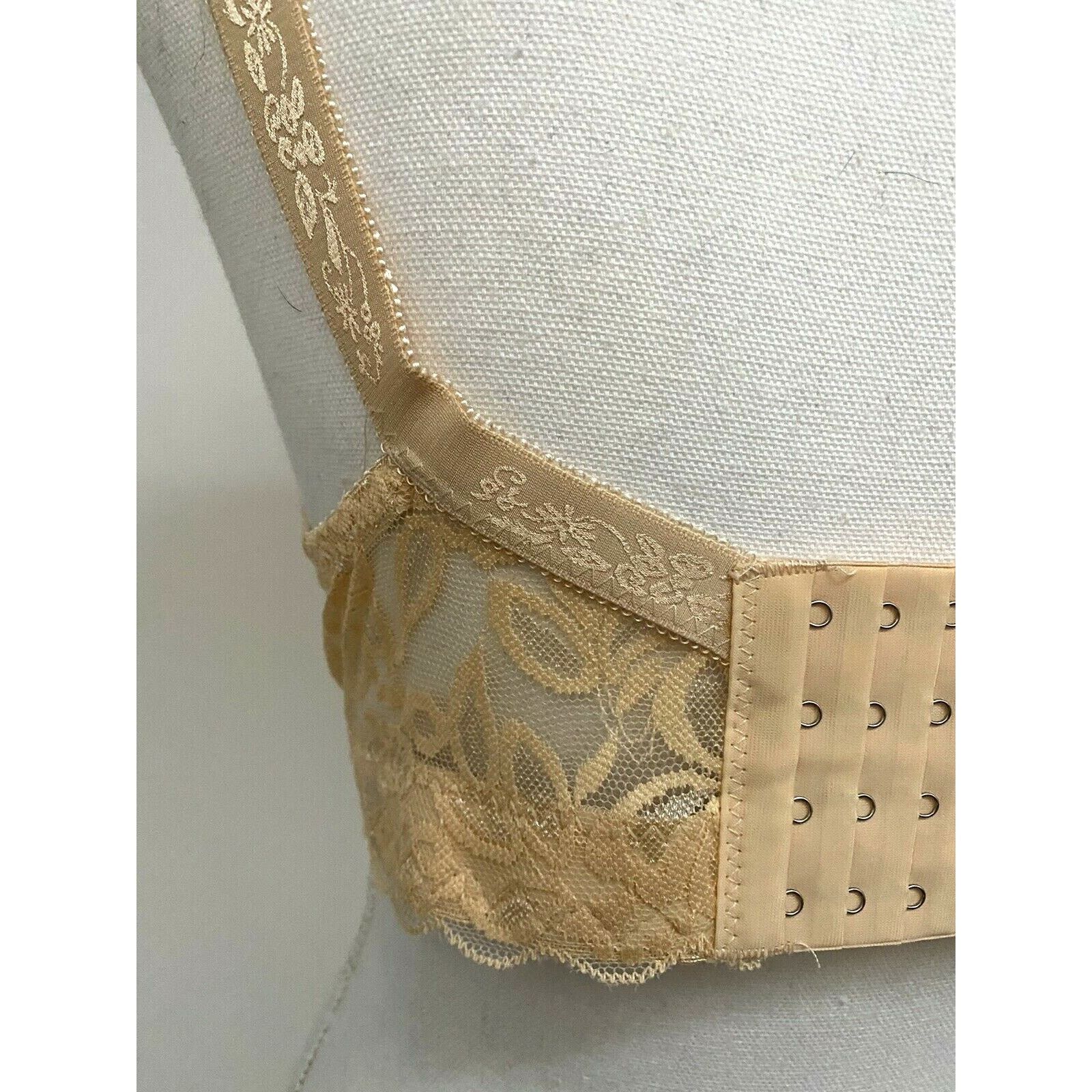 Other Womens Floral Lace Underwire Padded Peach Bra 38C New Size ONE SIZE - 9 Thumbnail
