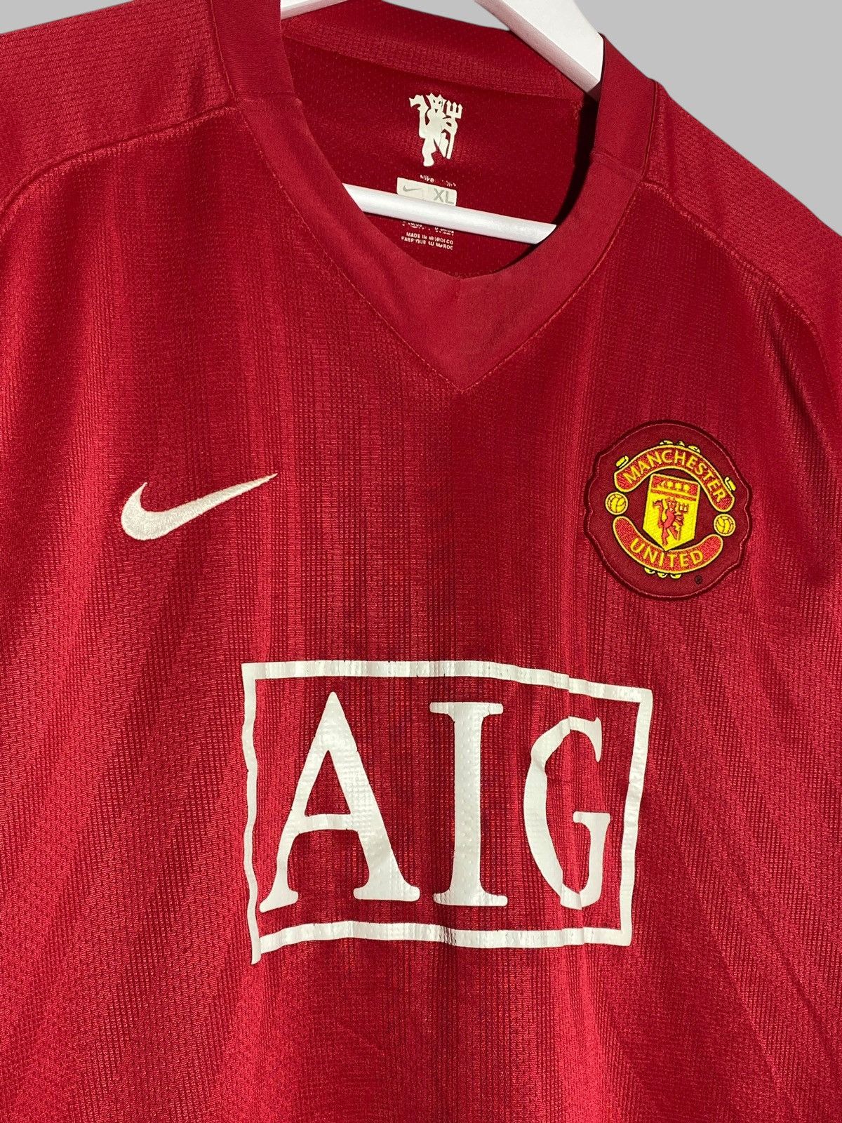 Nike Nike Manchester United 2007-09 Home Football Shirt Size US XXL / EU 58 / 5 - 3 Thumbnail