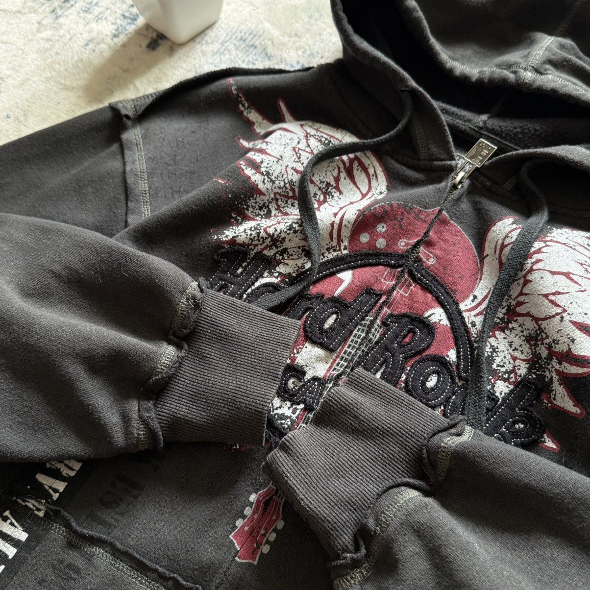 Hard Rock Cafe 📌 Vintage Hard Rock Cafe Y2K Distressed Zip Hoodie Size US M / EU 48-50 / 2 - 10 Thumbnail
