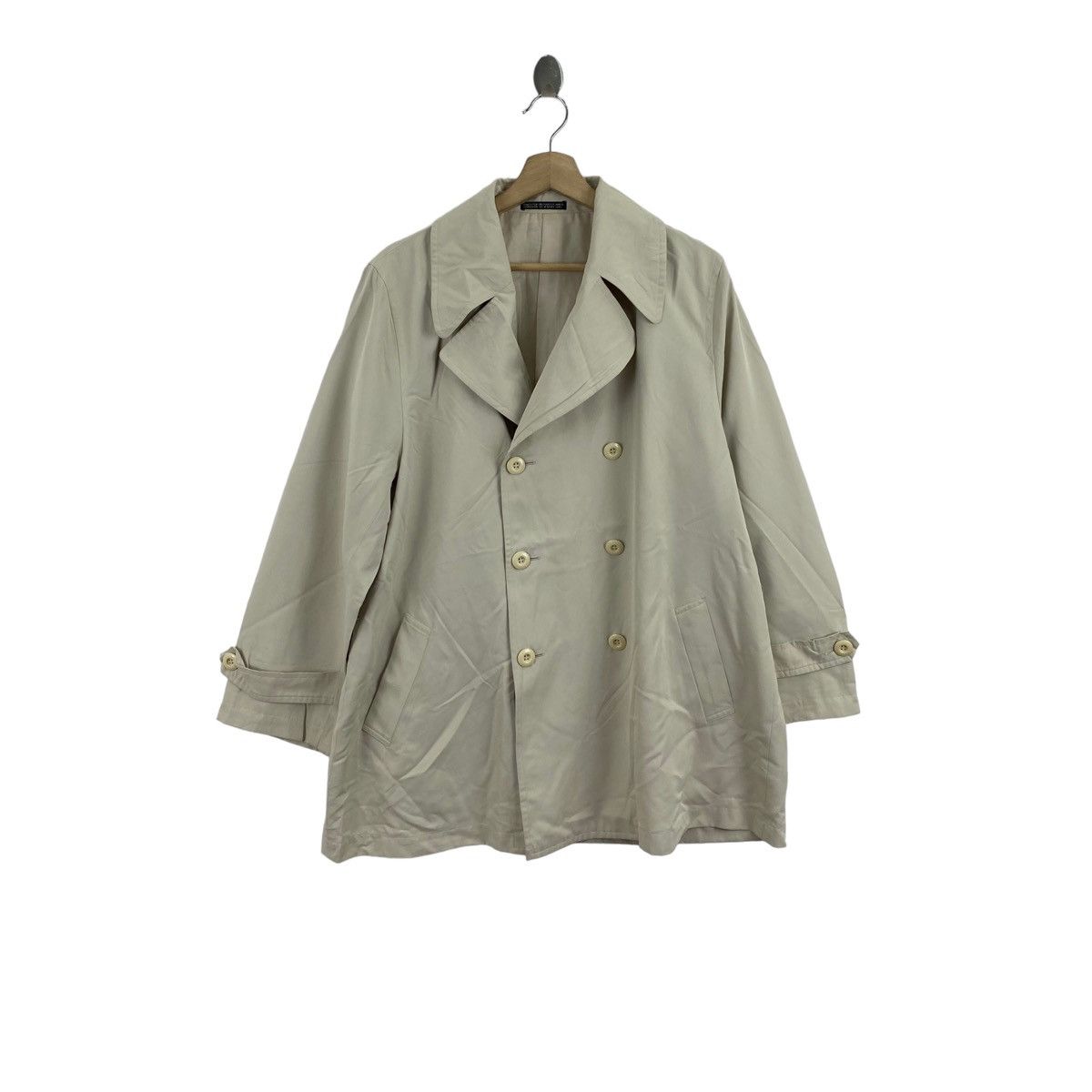 Yohji Yamamoto Vintage INED by YOHJI YAMAMOTO Japanese Brand Plain Cream Size L / US 10 / IT 46 - 1 Thumbnail