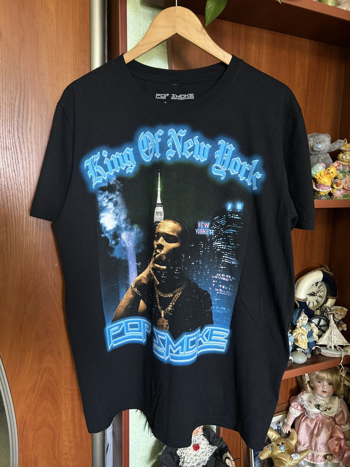 Rap Tees Pop Smoke King Of New York T-Shirt Small Y2K Rap Hip Hop Size US S / EU 44-46 / 1 - 1 Thumbnail