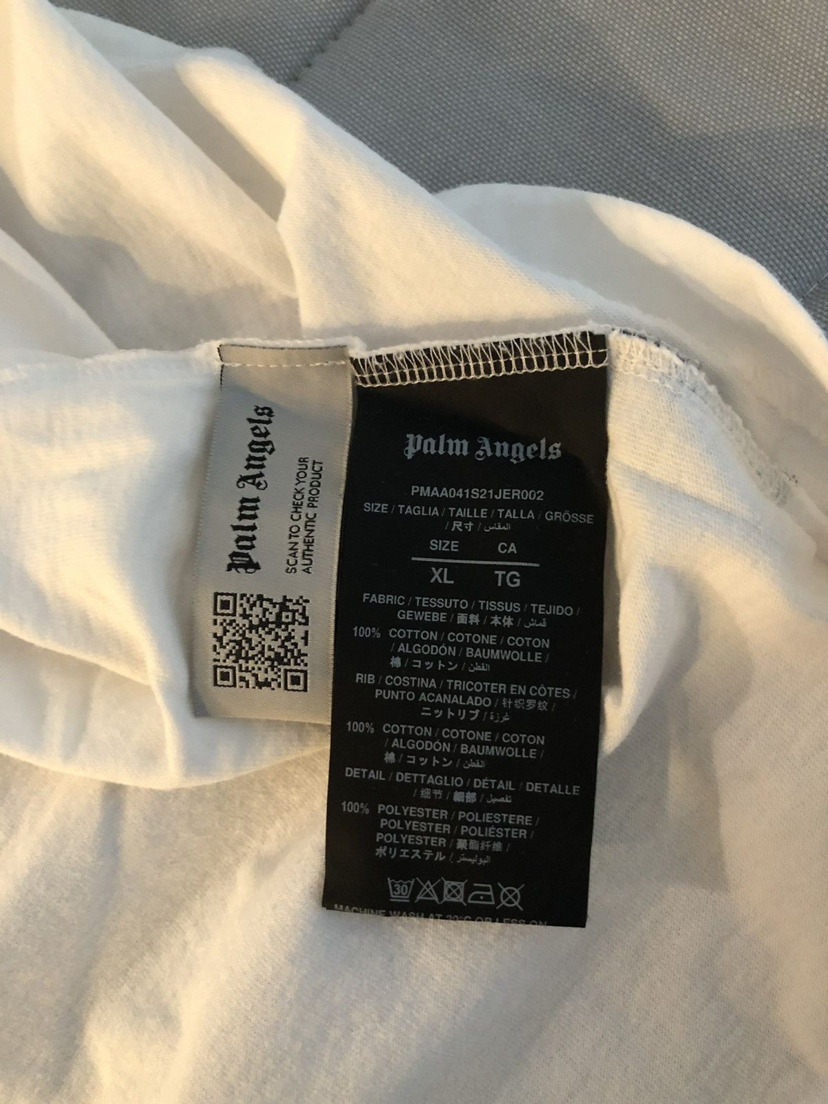 Palm Angels Palm Angels Miami Logo Loose Tee Size US XL / EU 56 / 4 - 6 Thumbnail