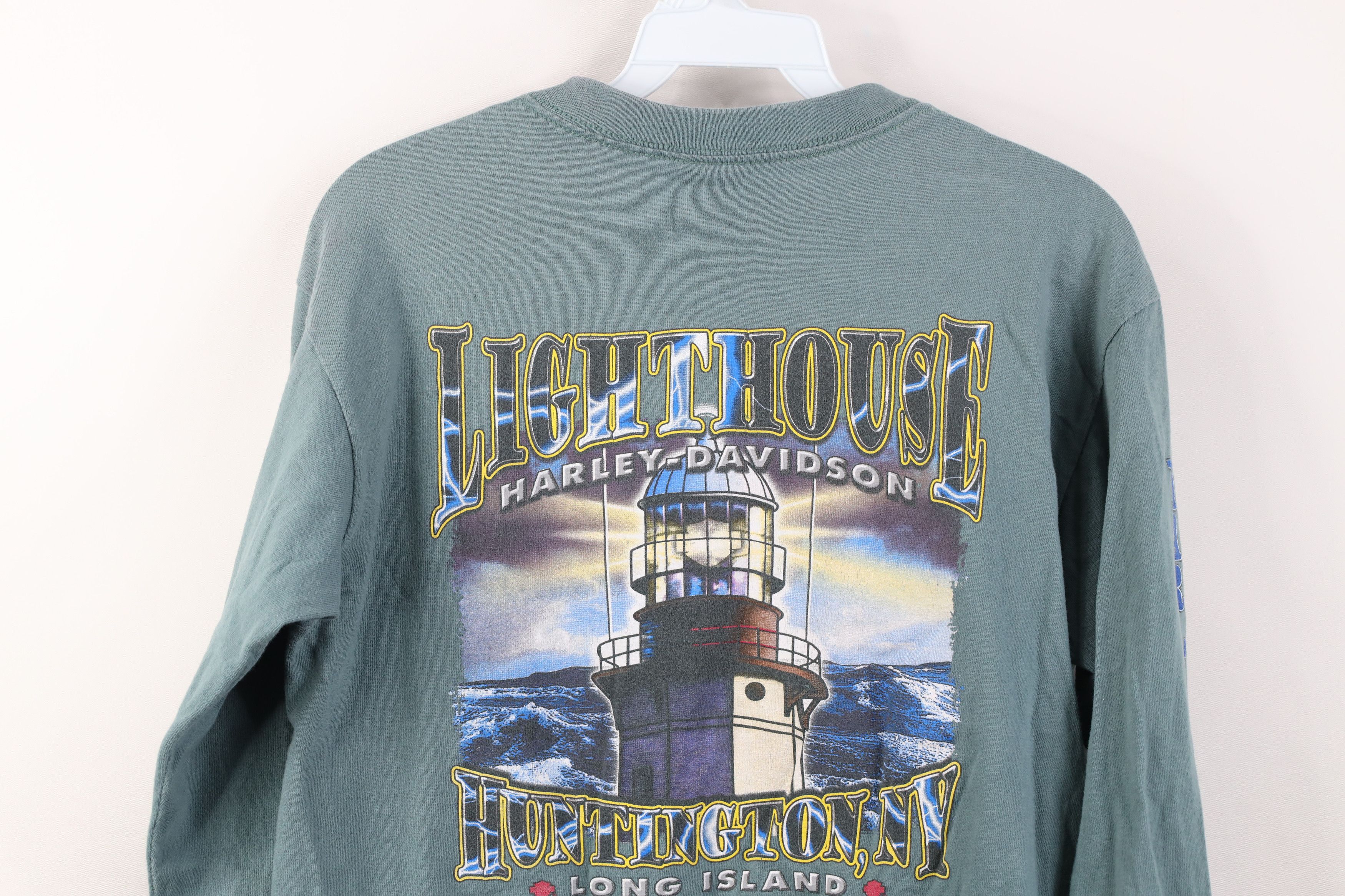 Harley Davidson Vintage Y2K 2000 Harley Davidson Long Sleeve T-Shirt USA Size US M / EU 48-50 / 2 - 14 Thumbnail