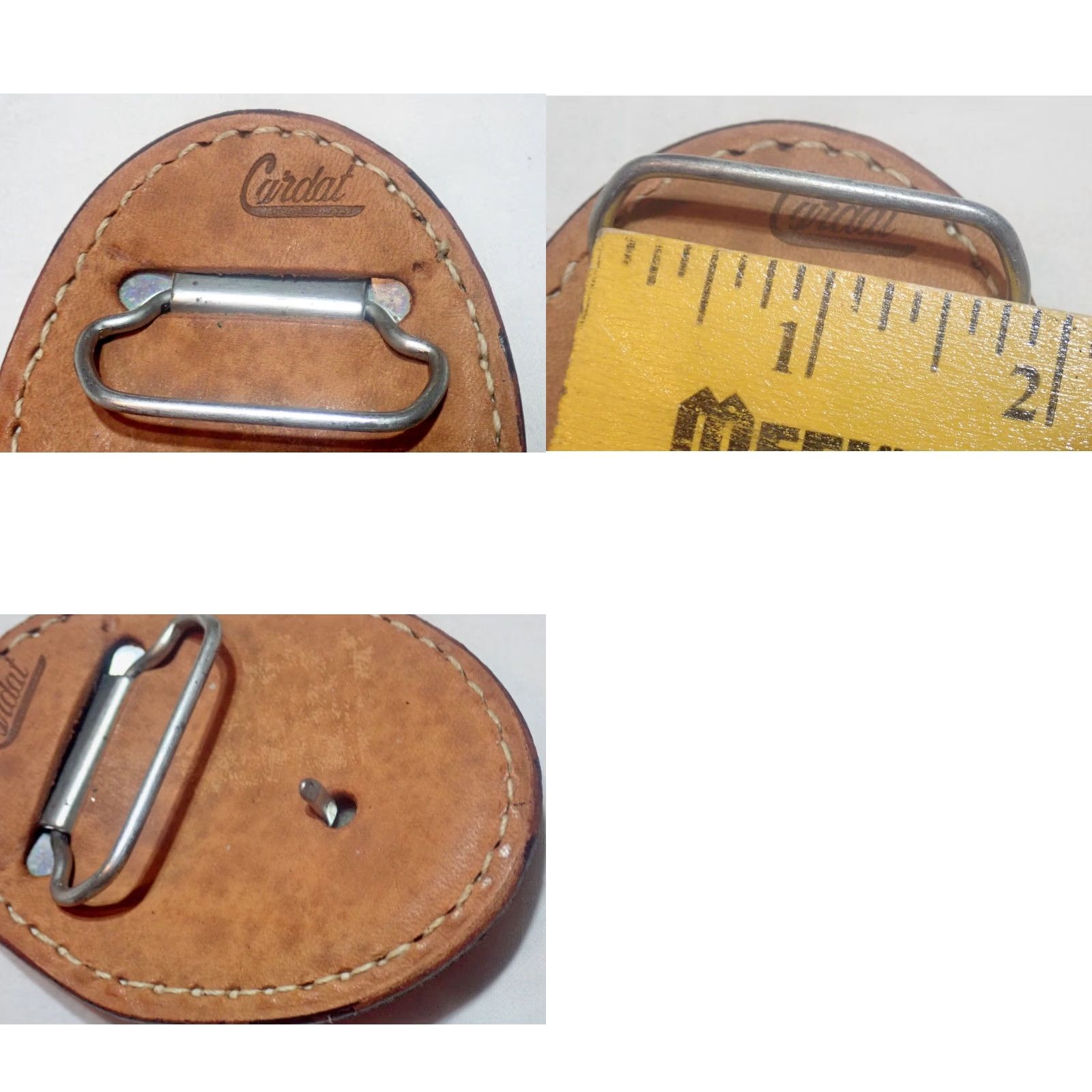 Vintage VINTAGE Cardat Snakeskin Reptile Skin Leather Oval Belt Buckle Only Cowboy Western Unisex Adult Brown 1990s Size ONE SIZE - 8 Thumbnail