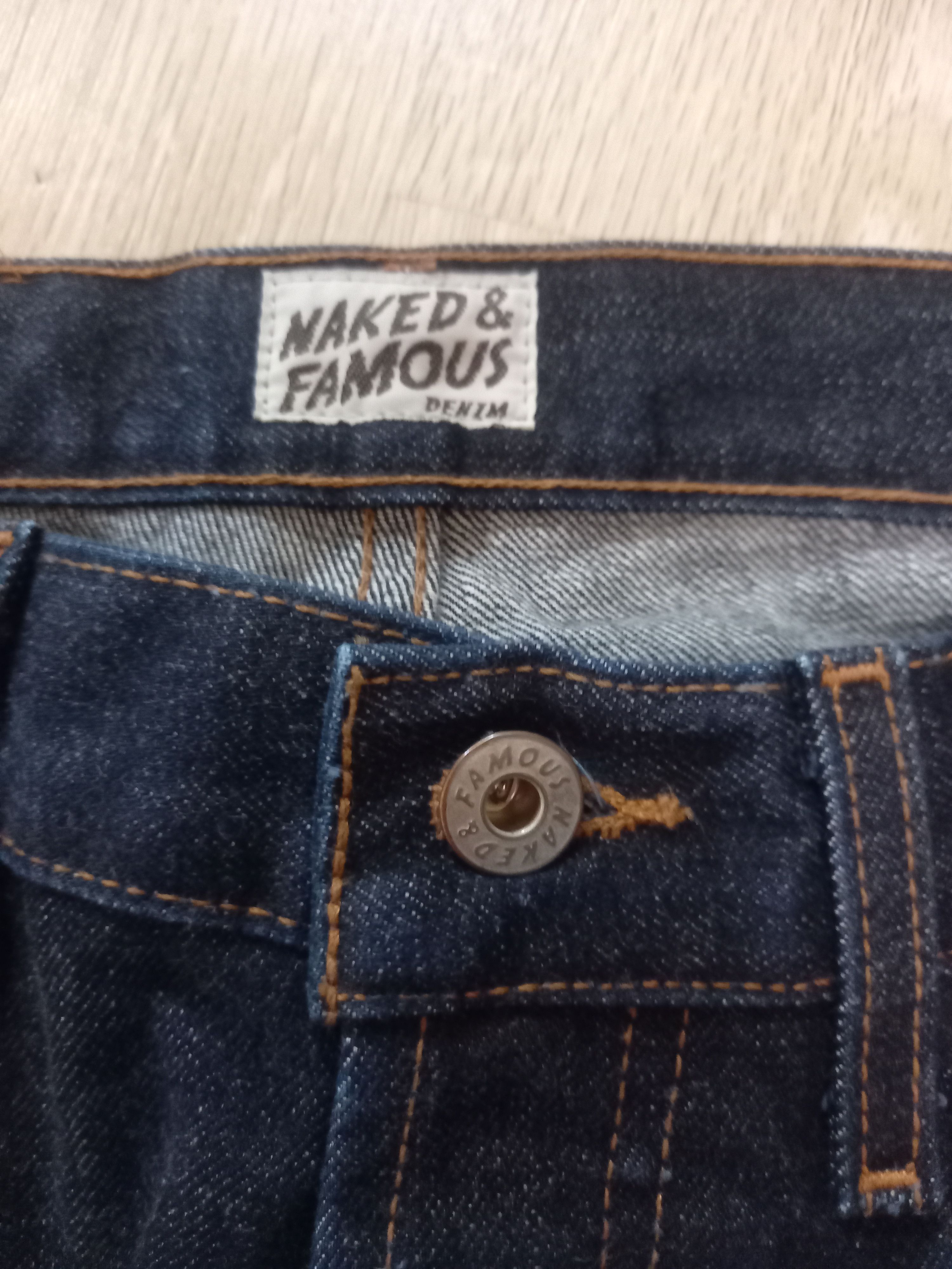 Naked & Famous Naked & Famous Skinny Guy Deep Indigo Selvedge - Sz 30 Size US 30 / EU 46 - 5 Thumbnail
