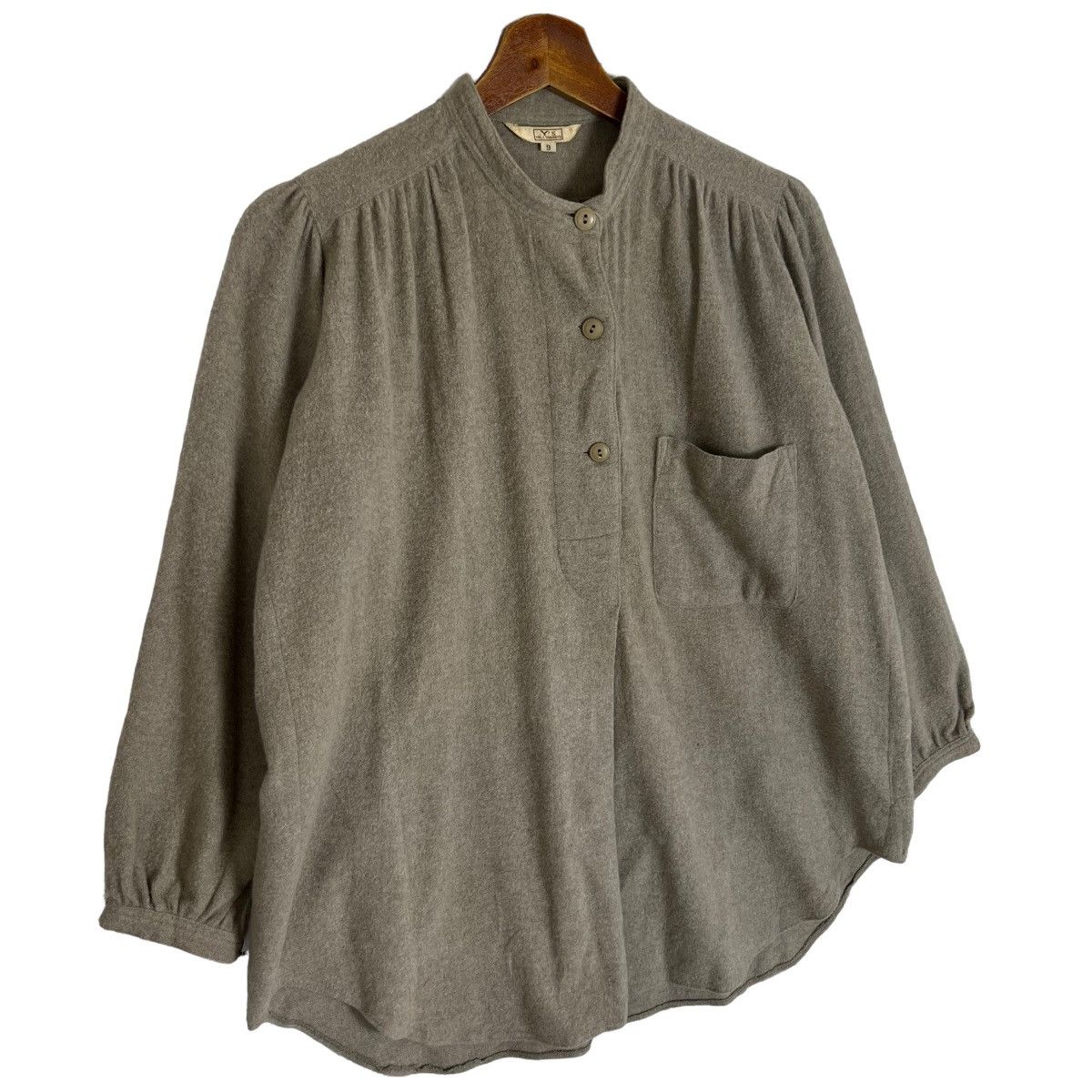 Y's 70s Y’s Mandarin Collar Shirt Size XS / US 0-2 / IT 36-38 - 3 Thumbnail