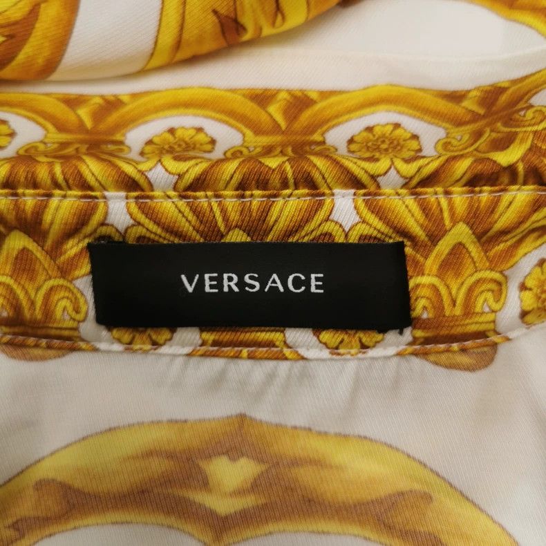 Versace Versace Mulberry silk blend contrasting Medusa avatar shir Size US XS / EU 42 / 0 - 4 Thumbnail