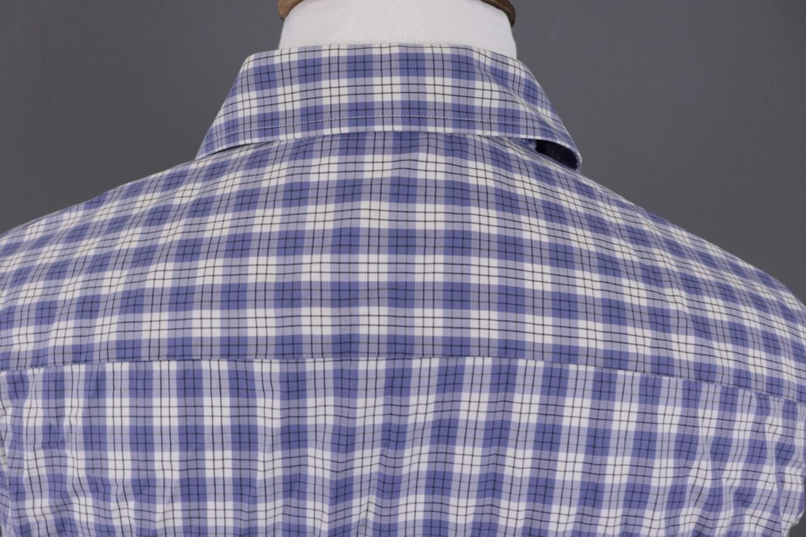 Eton Eton Contemporary Check Blue Shirt Size 45 17.75 XXL Size US M / EU 48-50 / 2 - 11 Thumbnail