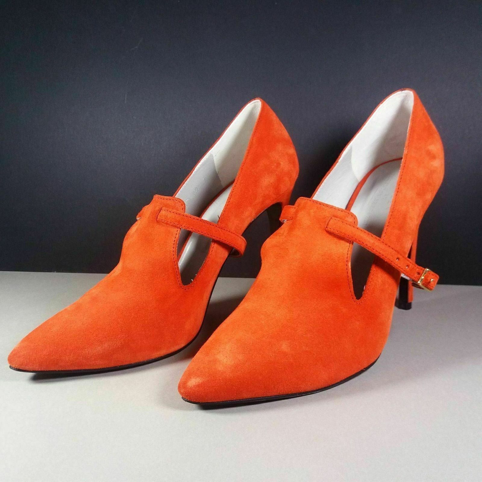 Preen by Thornton Bregrazzi PREEN Thornton Bregazzi Coral Suede Nolan Pumps Size 39 Box Size US 9 / IT 39 - 1 Thumbnail