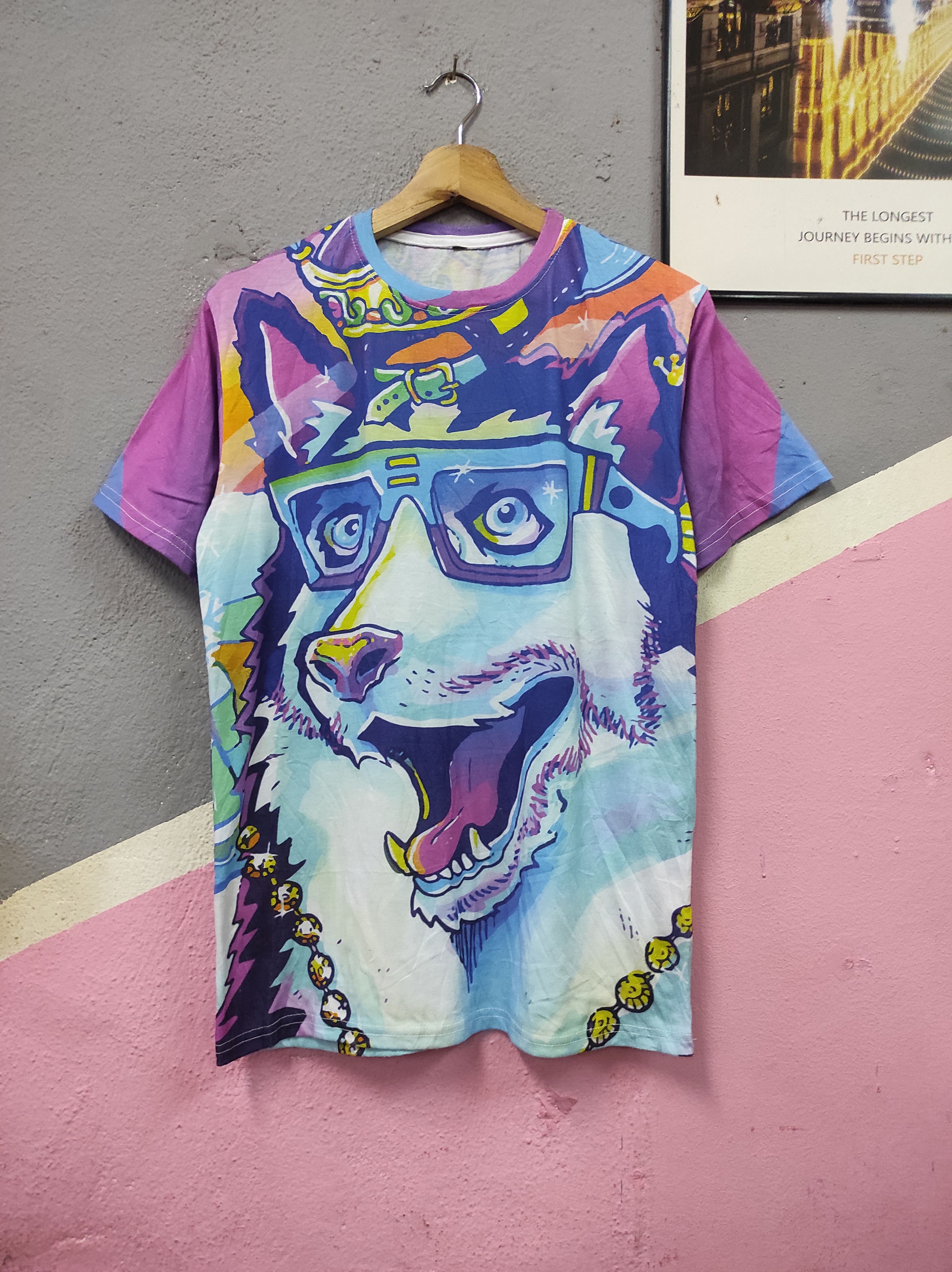Japanese Brand RIFF RAFF WOLF FULLPRINT T-SHIRT Size US S / EU 44-46 / 1 - 1 Thumbnail