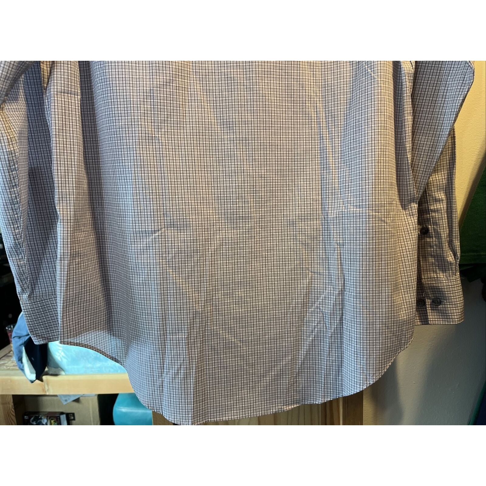 Calvin Klein Calvin Klein Men’s M 15-15.5 32-33 Brown Check Button Shirt Size US M / EU 48-50 / 2 - 16 Thumbnail