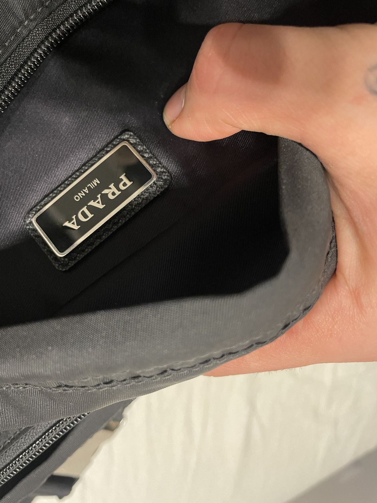 Prada Prada Nylon Waist Belt Bag Black Designer Luxury Streetwear Size ONE SIZE - 10 Thumbnail