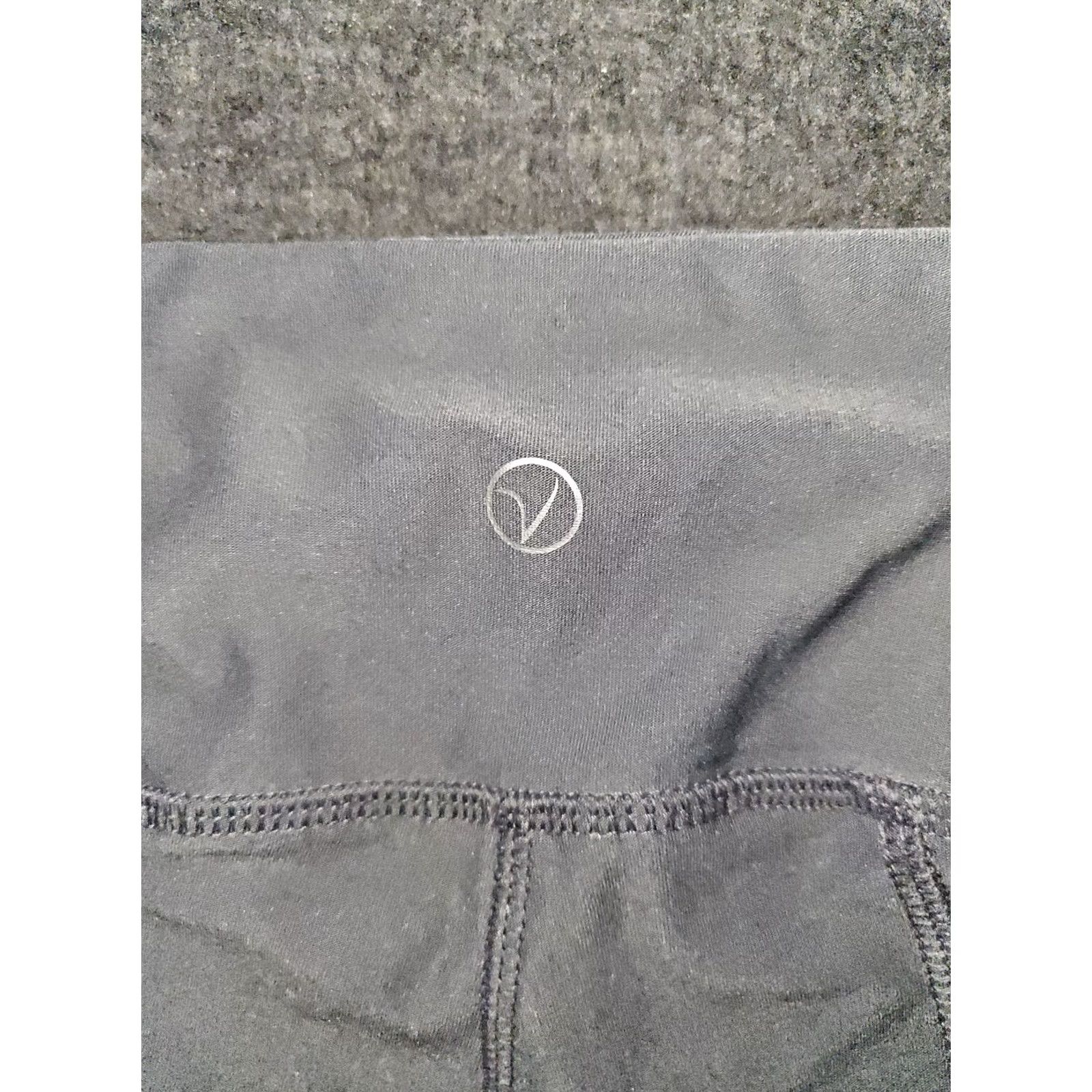 Vintage Vogo Athletica Crop Leggings Women's M Gray Stretch Active Yoga Gym Running Size 32" / US 10 / IT 46 - 7 Thumbnail