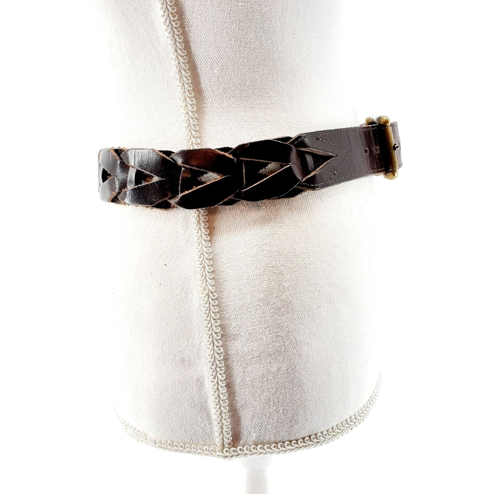 Other Zele Atlanta women's braided chain link leather Size S/M 28" Size ONE SIZE - 3 Thumbnail