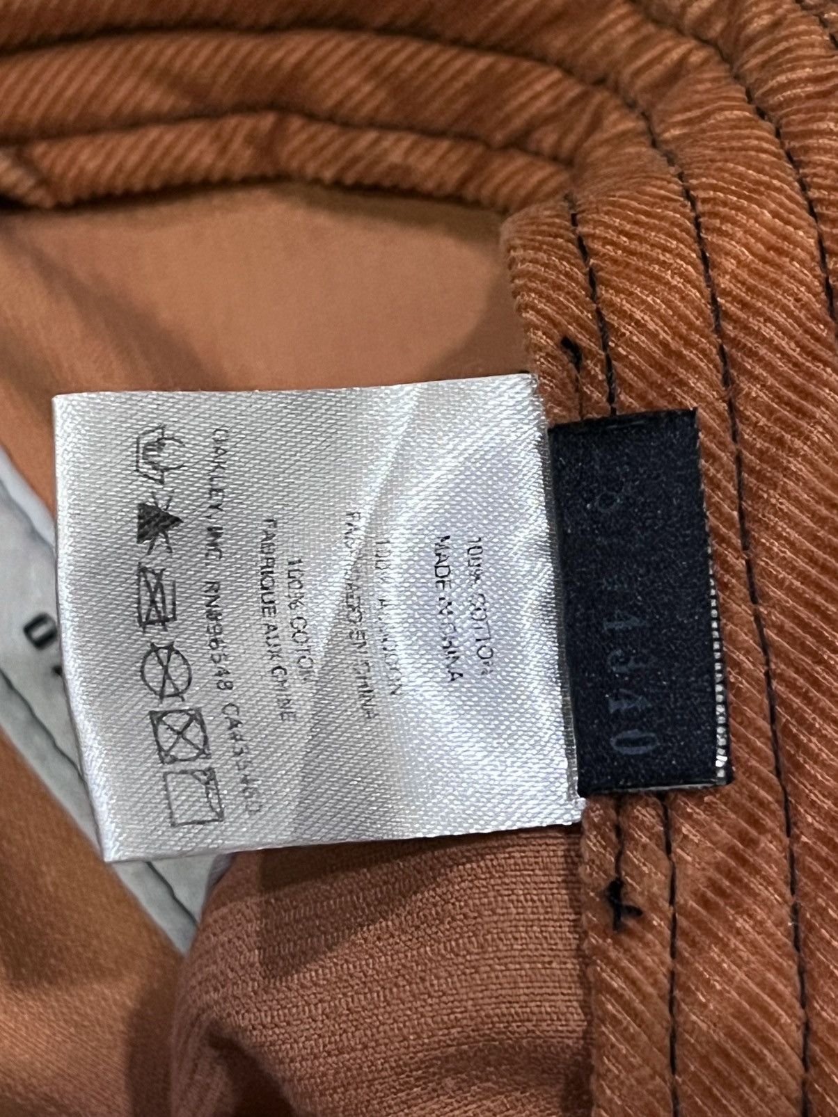 Oakley Vintage Y2K Oakley Skull Corduroy Cap Salmon Pink Size ONE SIZE - 9 Thumbnail