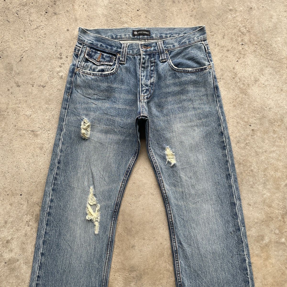 Japanese Brand Vintage Japanese Faded Denim Jeans Pants Distressed W30x33.5 Size US 30 / EU 46 - 3 Thumbnail