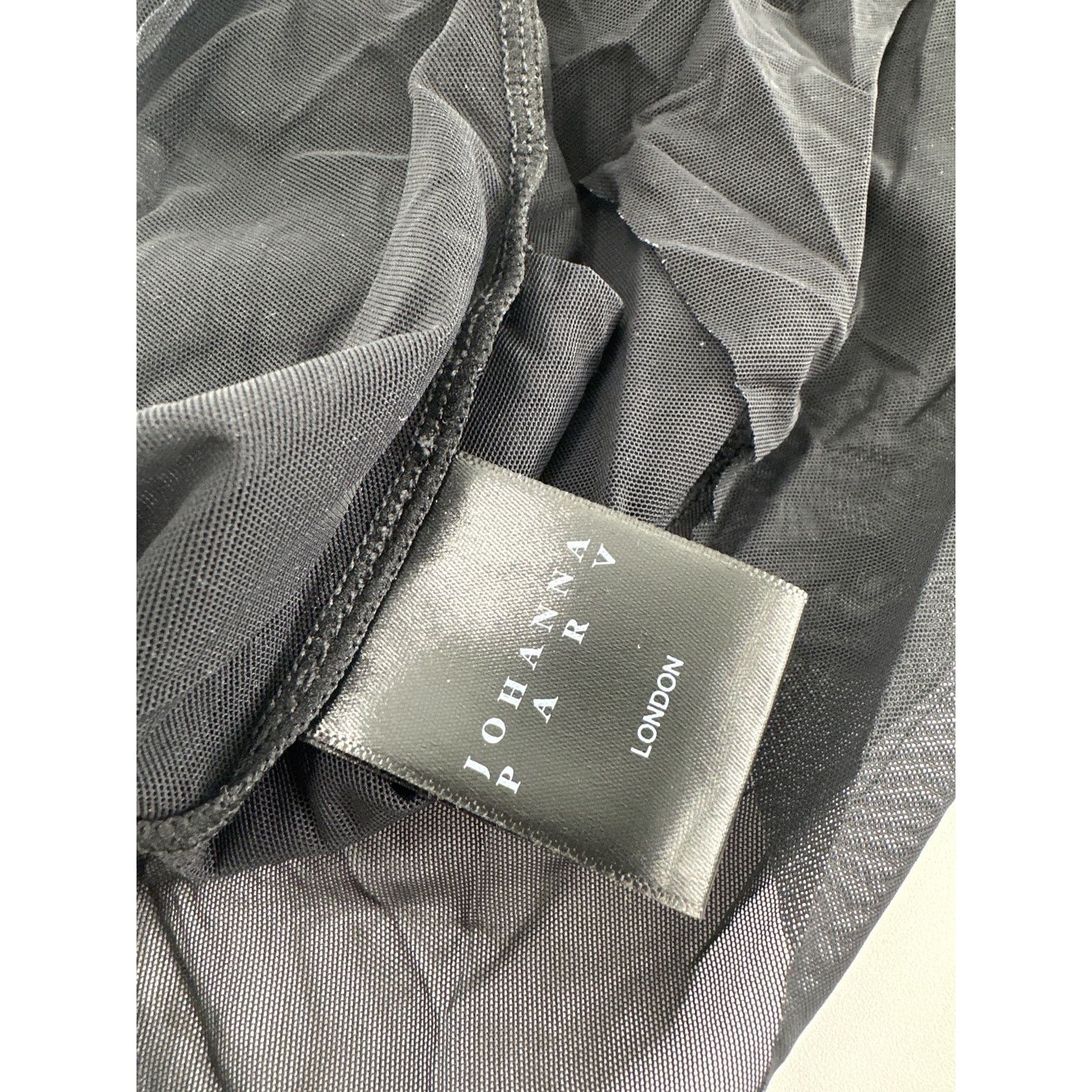 SSENSE Johanna Parv SSENSE Black Sheer Stretch Nylon Mesh Top XS Size XS / US 0-2 / IT 36-38 - 8 Thumbnail