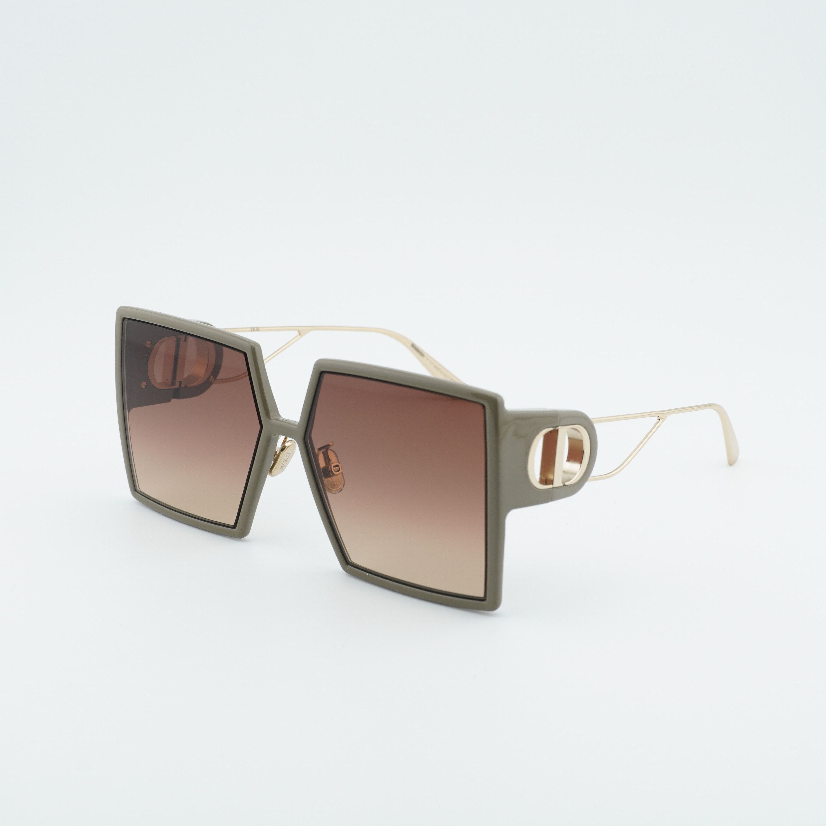Dior Dior 30MONTAIGNE SU 55F1 Sunglasses Green Square Frame Size ONE SIZE - 1 Thumbnail