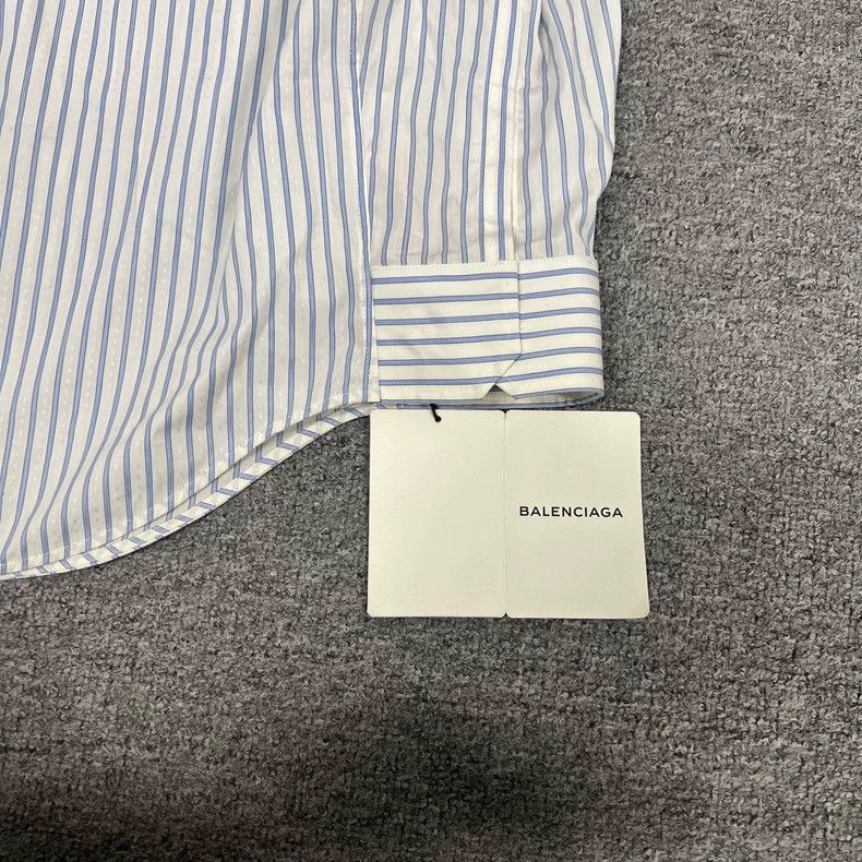 Balenciaga Balenciaga Striped Cape Shirt 2502-Nextarrow Size US M / EU 48-50 / 2 - 3 Thumbnail