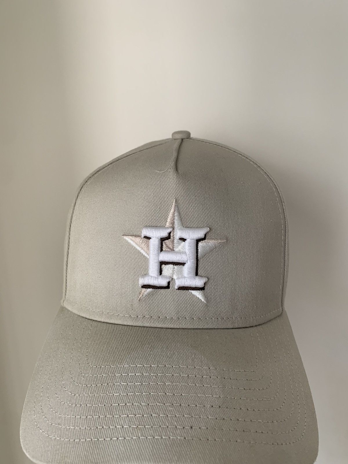 New Era Houston Astros 'Oat Mocha' 9FORTY A-Frame Snapback Stone Size ONE SIZE - 2 Thumbnail