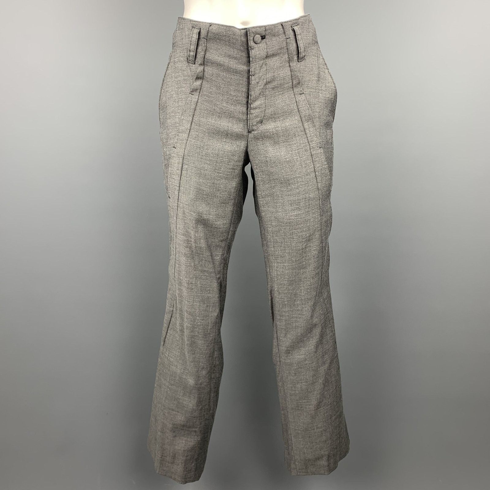 Other Size 30 Grey Heather Polyester Blend Casual Pants Size 30" / US 8 / IT 44 - 1 Thumbnail
