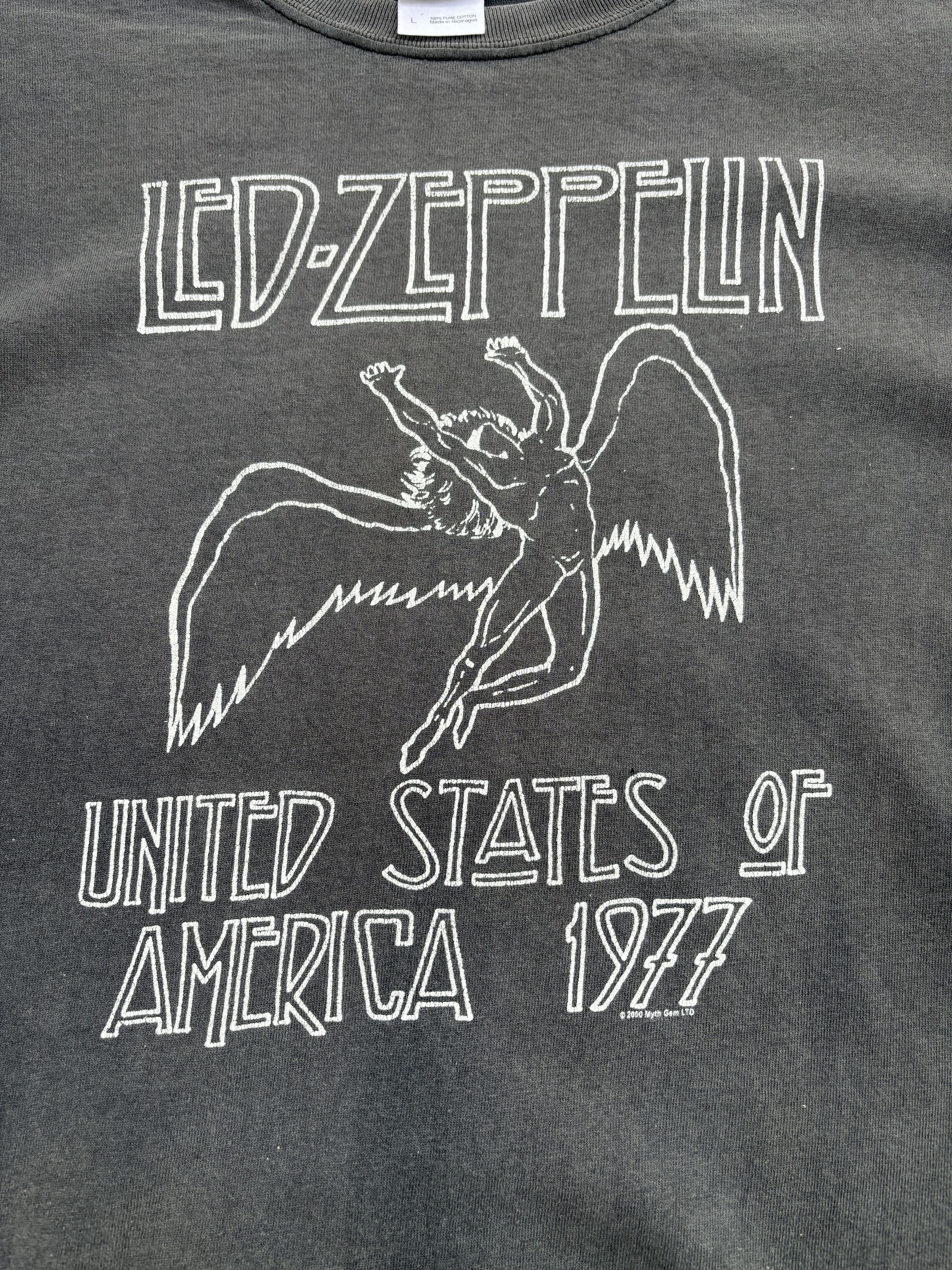 Led Zeppelin 2000 Led Zeppelin United States of America Black Faded Tee Size US L / EU 52-54 / 3 - 3 Thumbnail