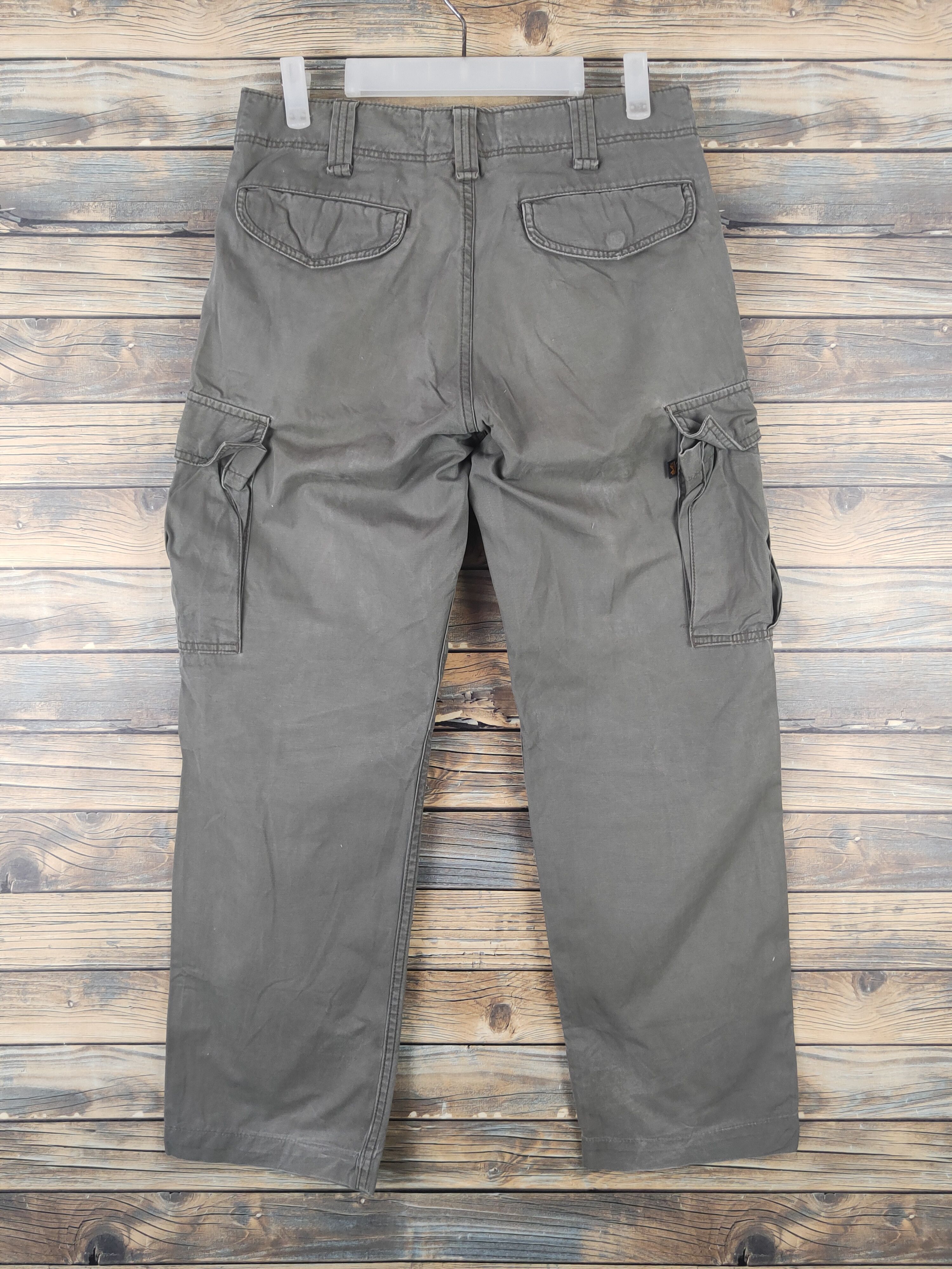 Alpha Industries DL Alpha Industries Olive Multipocket Cargo Pants #46-020 Size US 29 - 7 Thumbnail