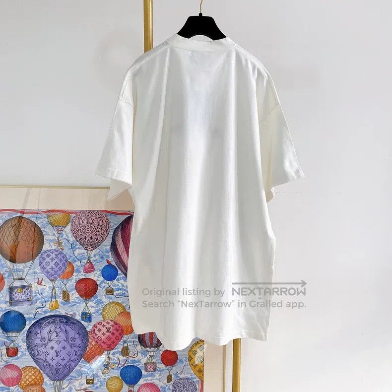 Balenciaga Balenciaga White T-Shirt Size US M / EU 48-50 / 2 - 2 Thumbnail