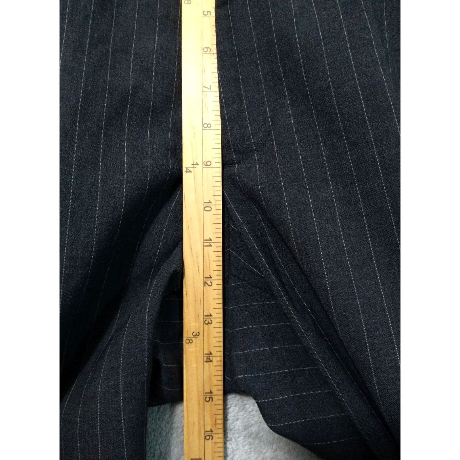 Banana Republic Banana Republic Pants Mens 34x30 Gray Striped Wool Dress Dawson Straight Leg Shirt Dress Pants Mens 34 Regular Gray Striped Wool Dress Pants Size US 34 / EU 50 - 4 Thumbnail