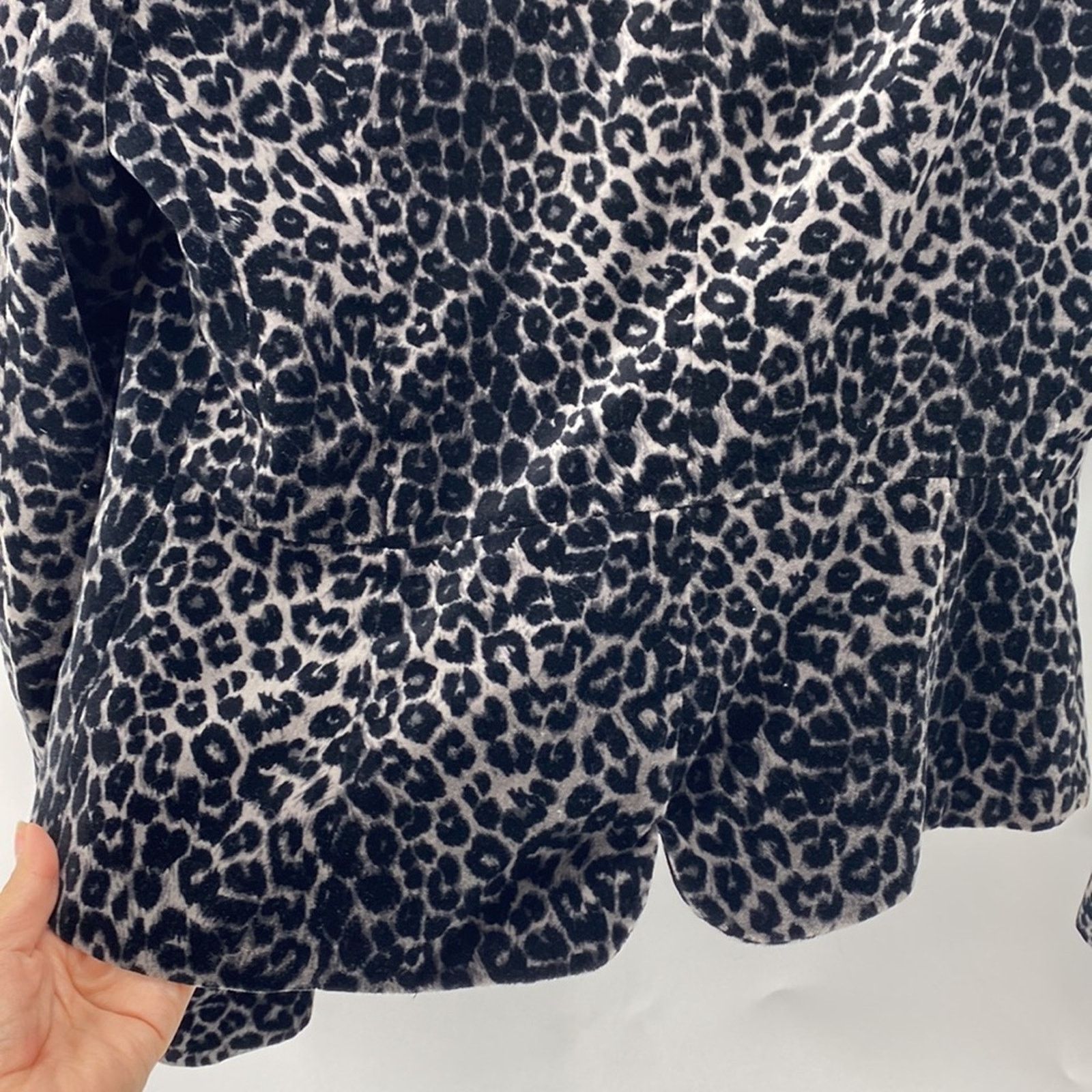 Other Georgiou 90s leopard print peplum back single button velvet Size M / US 6-8 / IT 42-44 - 7 Thumbnail
