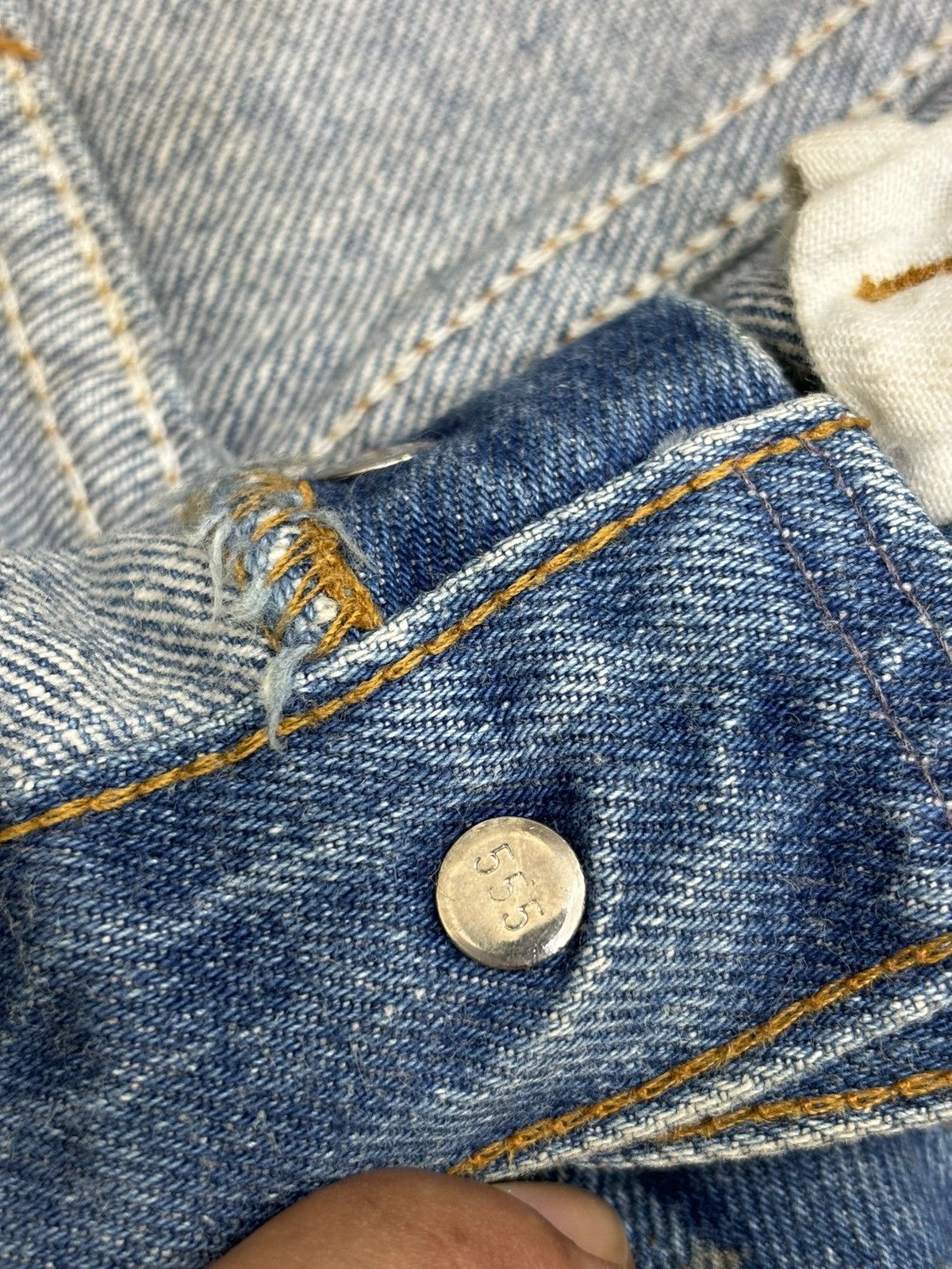 Levi's 💥Vintage 90s💥Vintage Levis 501xx Original Short Denim F517 Size US 30 / EU 46 - 7 Thumbnail