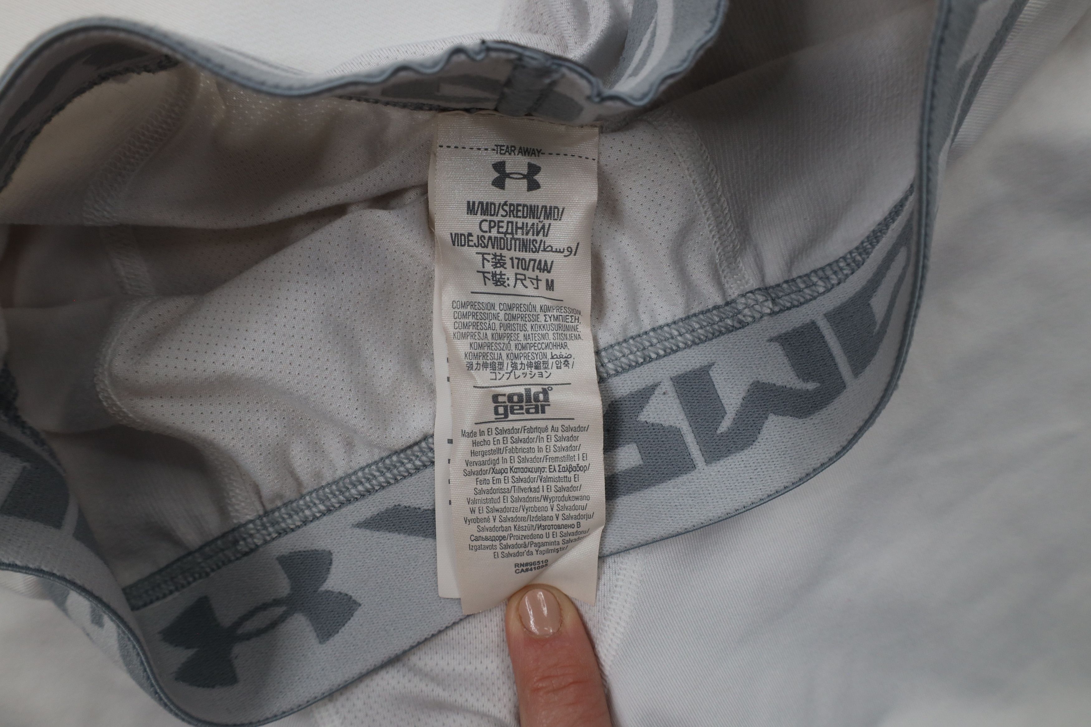 Under Armour × Vintage Under Armour ColdGear Compression Training Tights White Size US 34 / EU 50 - 9 Thumbnail