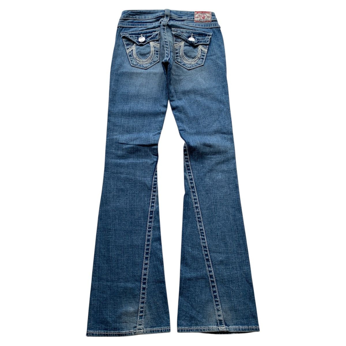 True Religion 2000’s True Religion Joey Distressed Bootcut Flare Pants Size US 28 / EU 44 - 14 Thumbnail