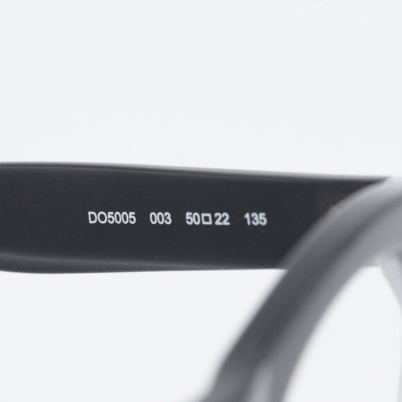 Donna Karan Donna Karan DO5005 003 Eyeglasses - Crystal Black 50mm Round Size ONE SIZE - 4 Thumbnail