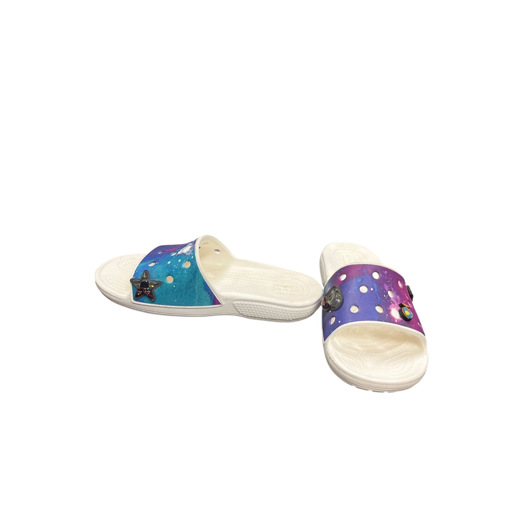 Crocs Crocs Iconic Comfort wms multi colored open toe sandals sz 6 Size US 6 / IT 36 - 2 Thumbnail