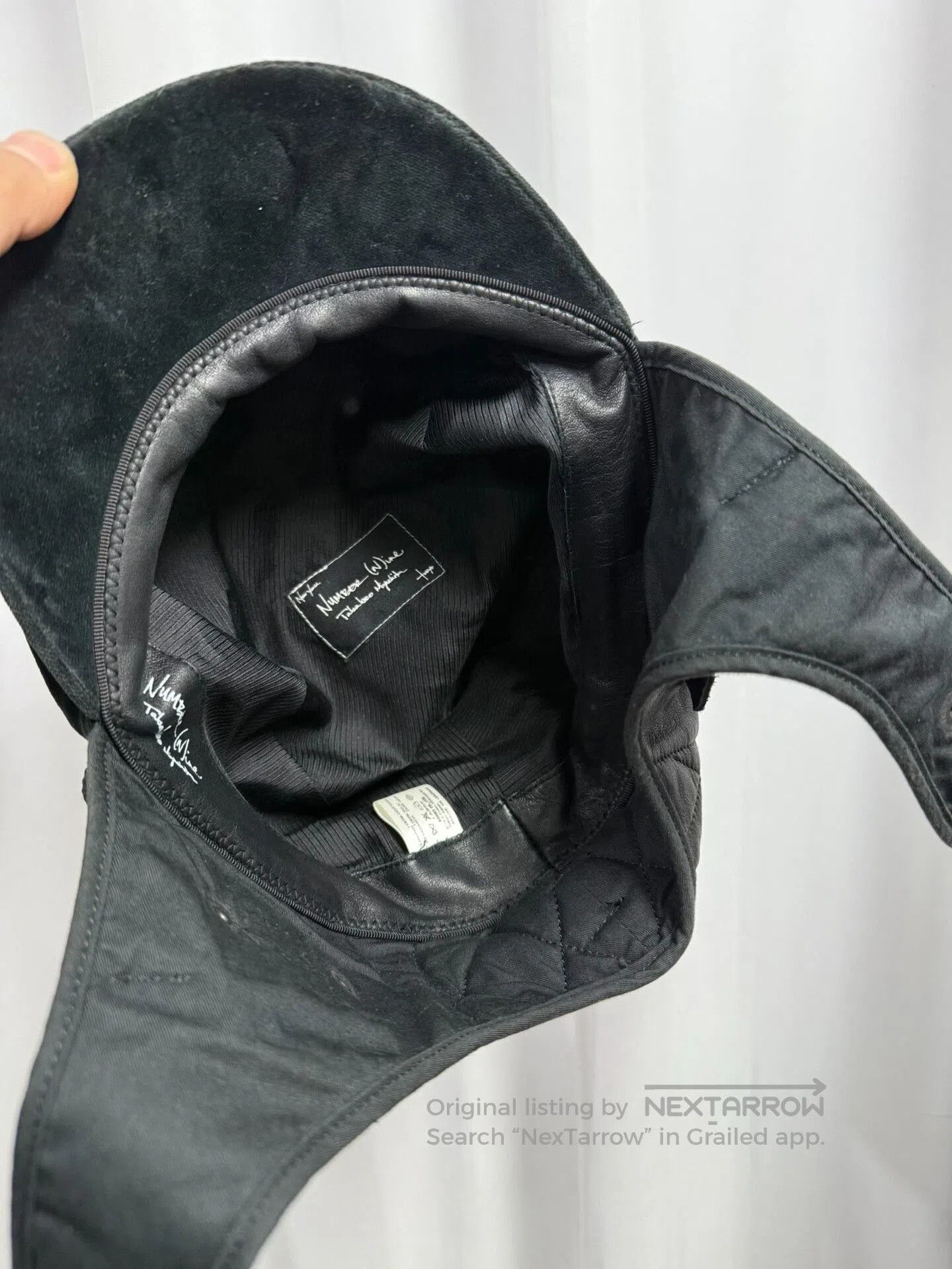 Comme des Garcons black military velvet painter cap. Size ONE SIZE - 7 Thumbnail