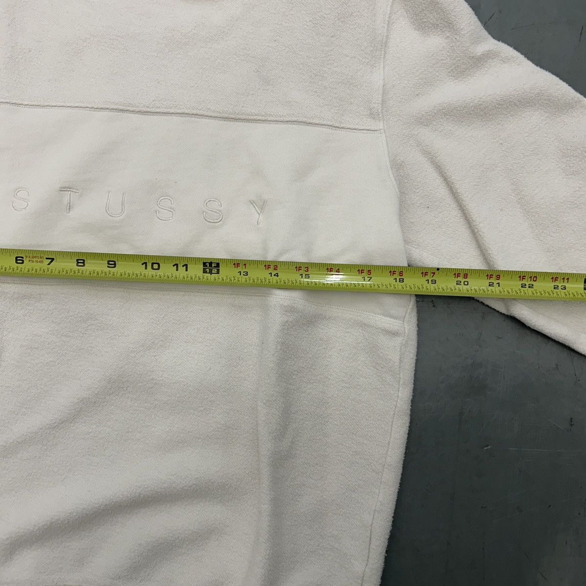 Stussy Cream white stussy sweater shirt Size US S / EU 44-46 / 1 - 4 Thumbnail