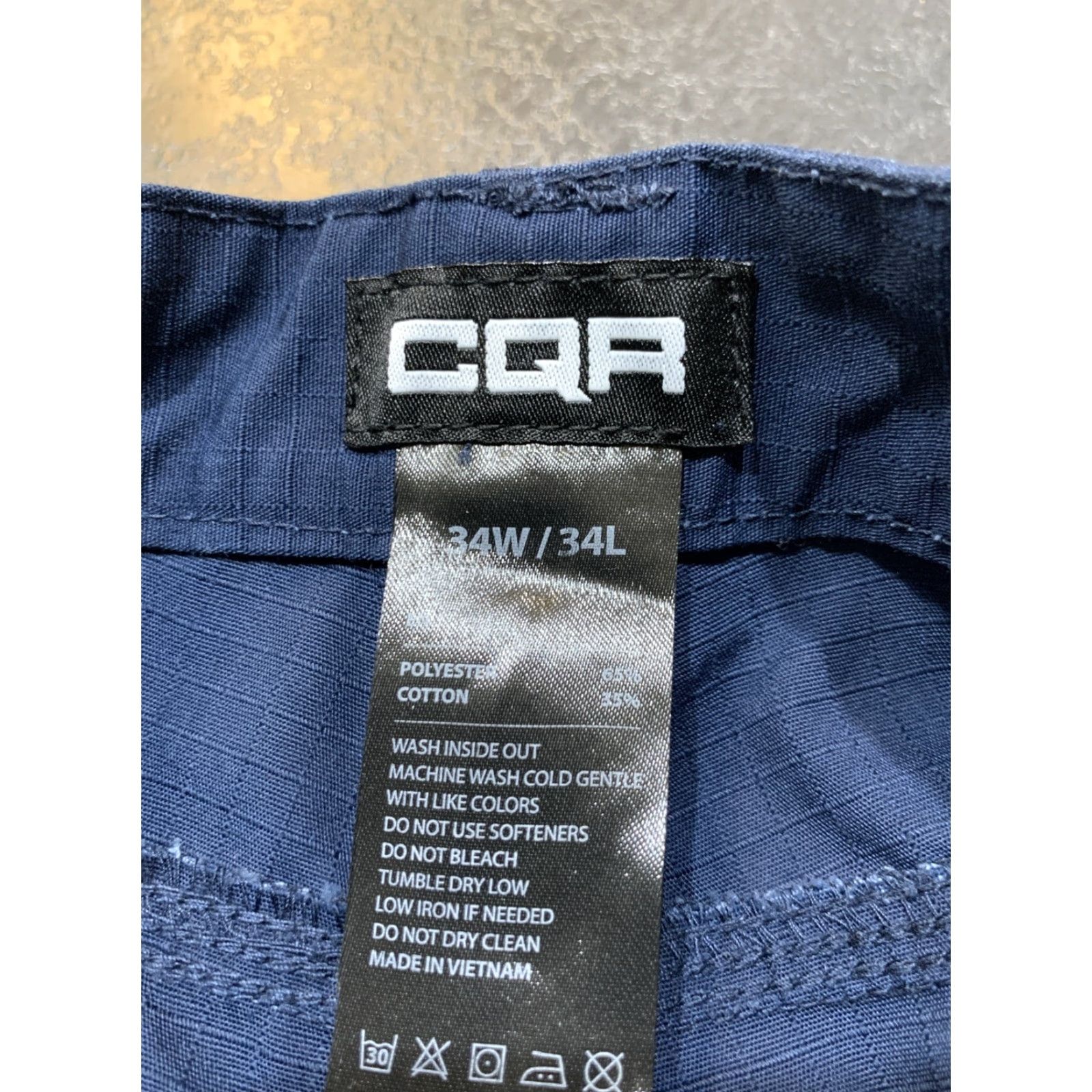 Vintage VINTAGE CQR Cargo Pants Men's 34X34 Blue Tactical Straight Leg Work Pant Size US 32 / EU 48 - 6 Thumbnail