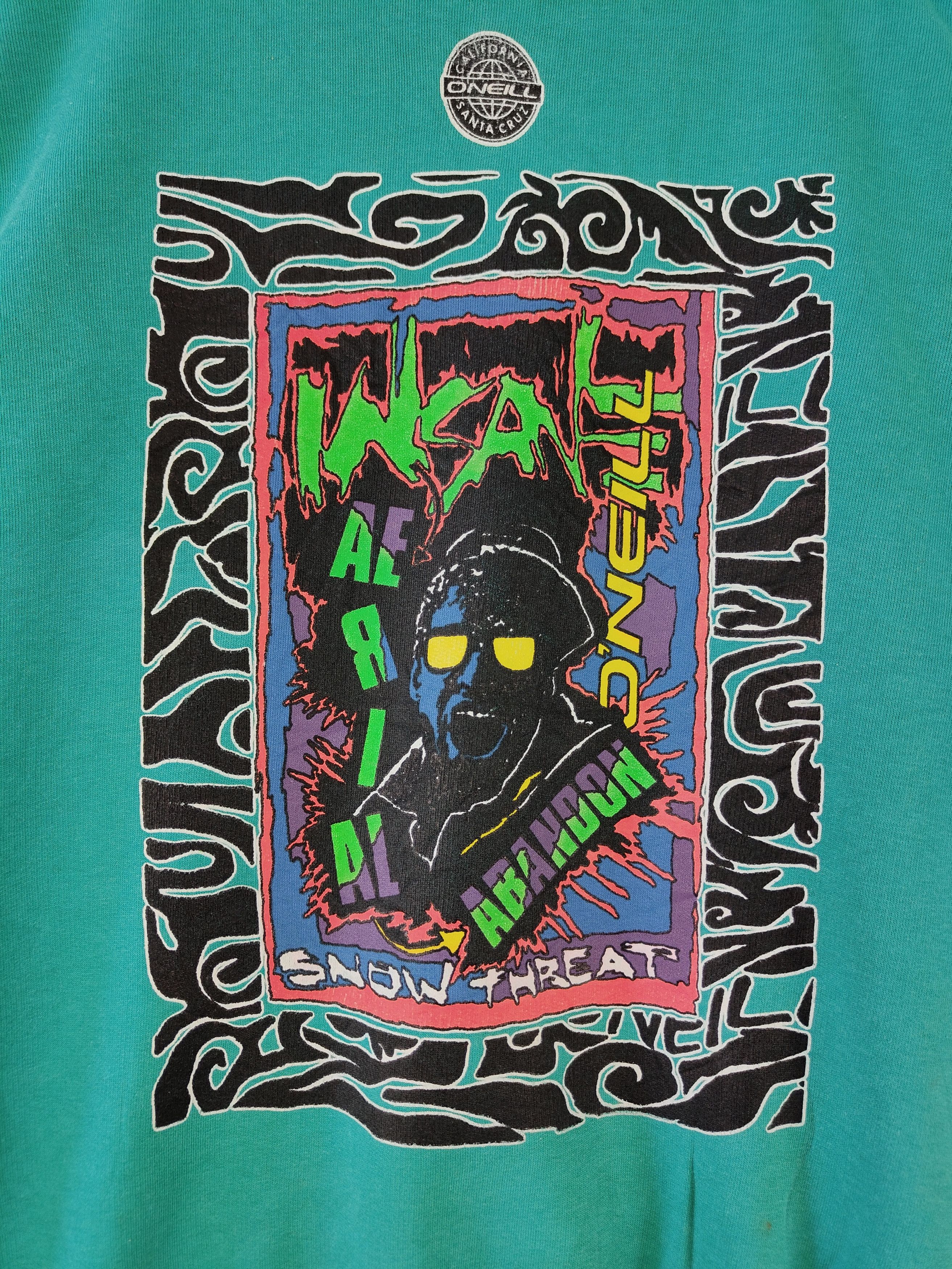 O'Neill × Vintage Vintage 80s Oneill Surfing Streetwear Sweatshirt Size US L / EU 52-54 / 3 - 22 Thumbnail