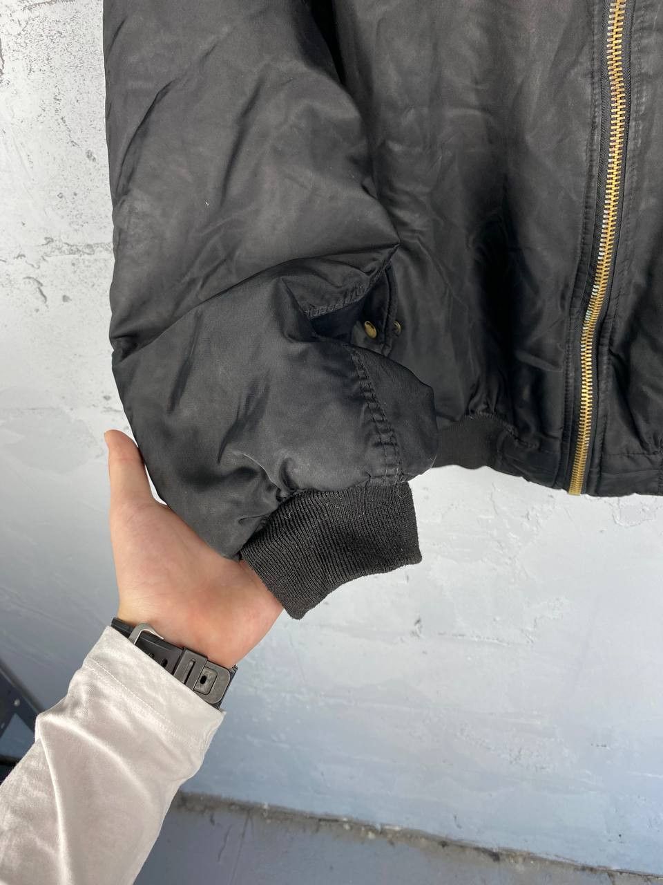 Japanese Brand Vintage Mil Tec Punk Baggy MA 1 Bomber Army Jacket black Size US L / EU 52-54 / 3 - 11 Thumbnail