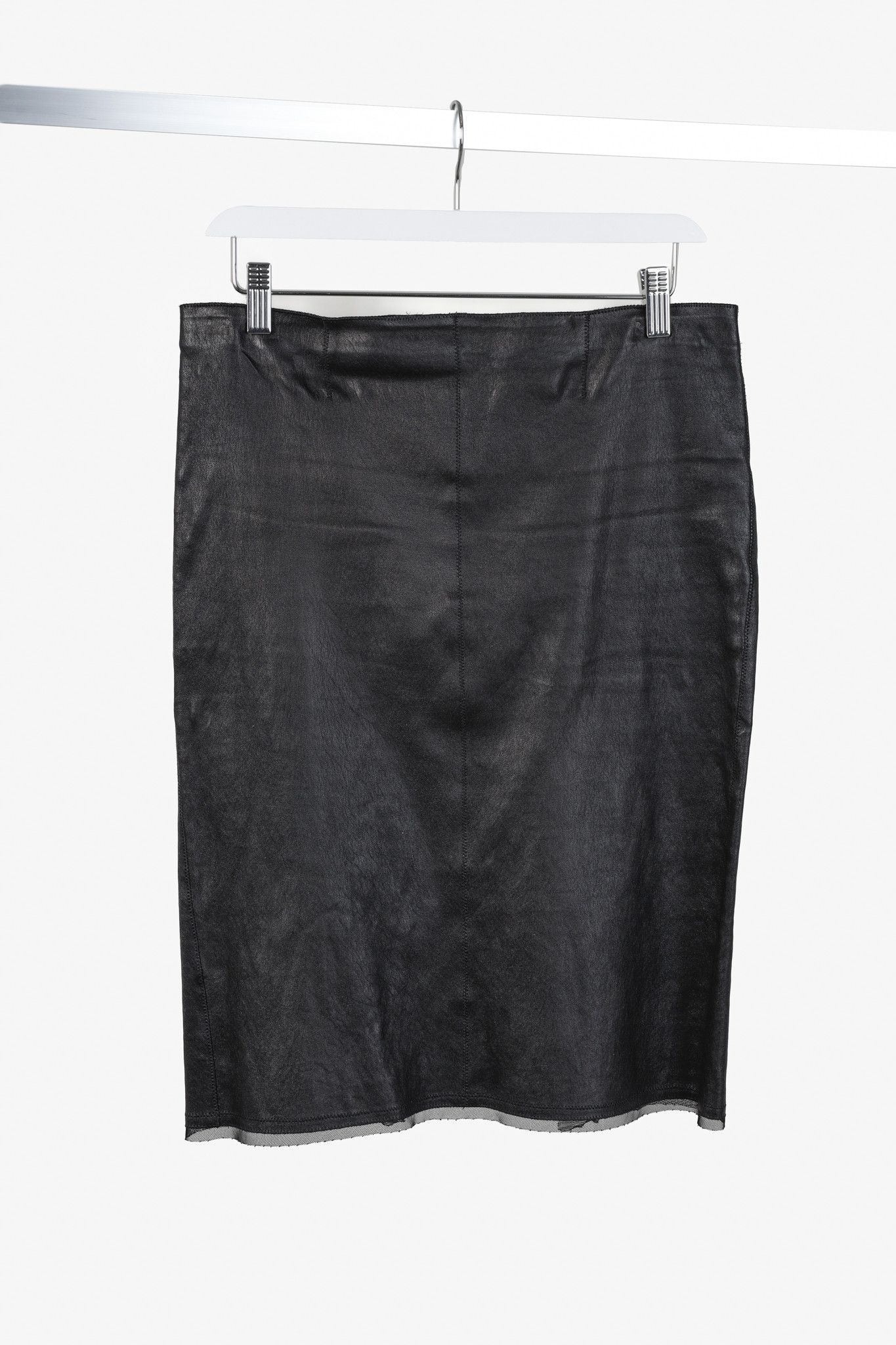 Marie Saint Pierre Anik Leather Pencil Skirt