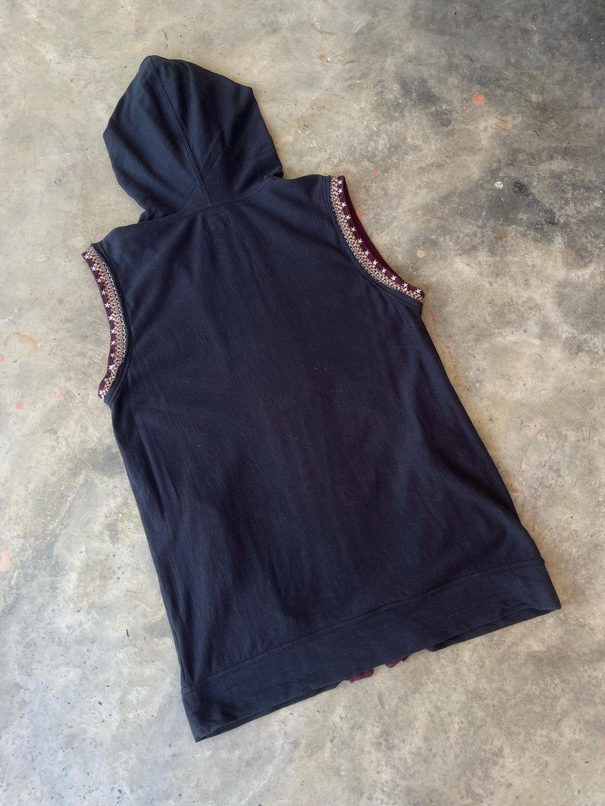 If Six Was Nine × Japanese Brand × PPFM PPFM Sleeveless Full Zipper Hoodie Size US L / EU 52-54 / 3 - 6 Thumbnail