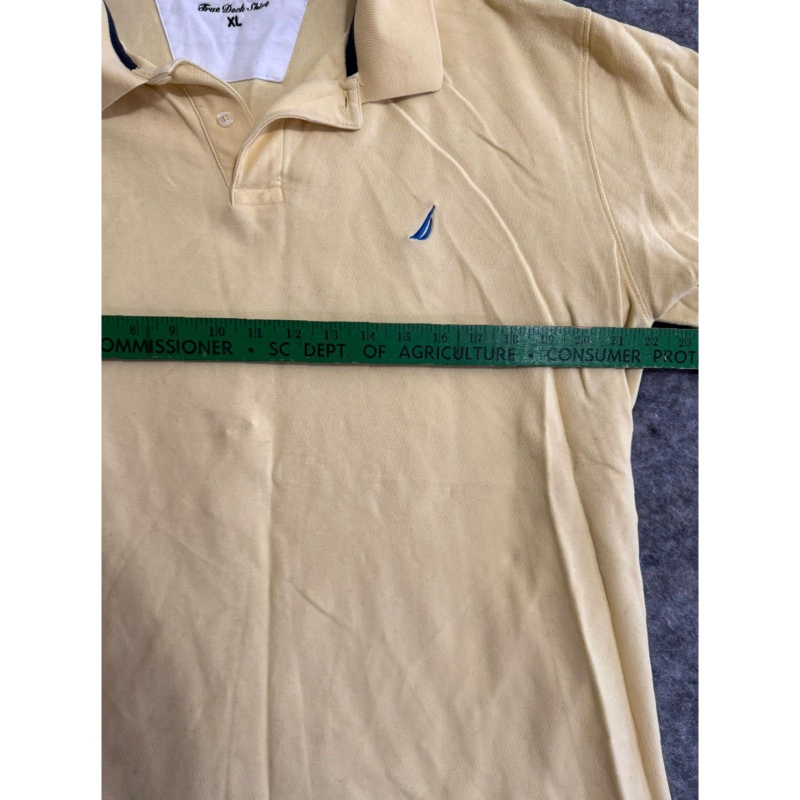 Nautica Nautica Polo Shirt Men XL Solid Performance Deck Short Sleeve Yellow Logo Boat Golf Classic Fit Size US XL / EU 56 / 4 - 4 Thumbnail