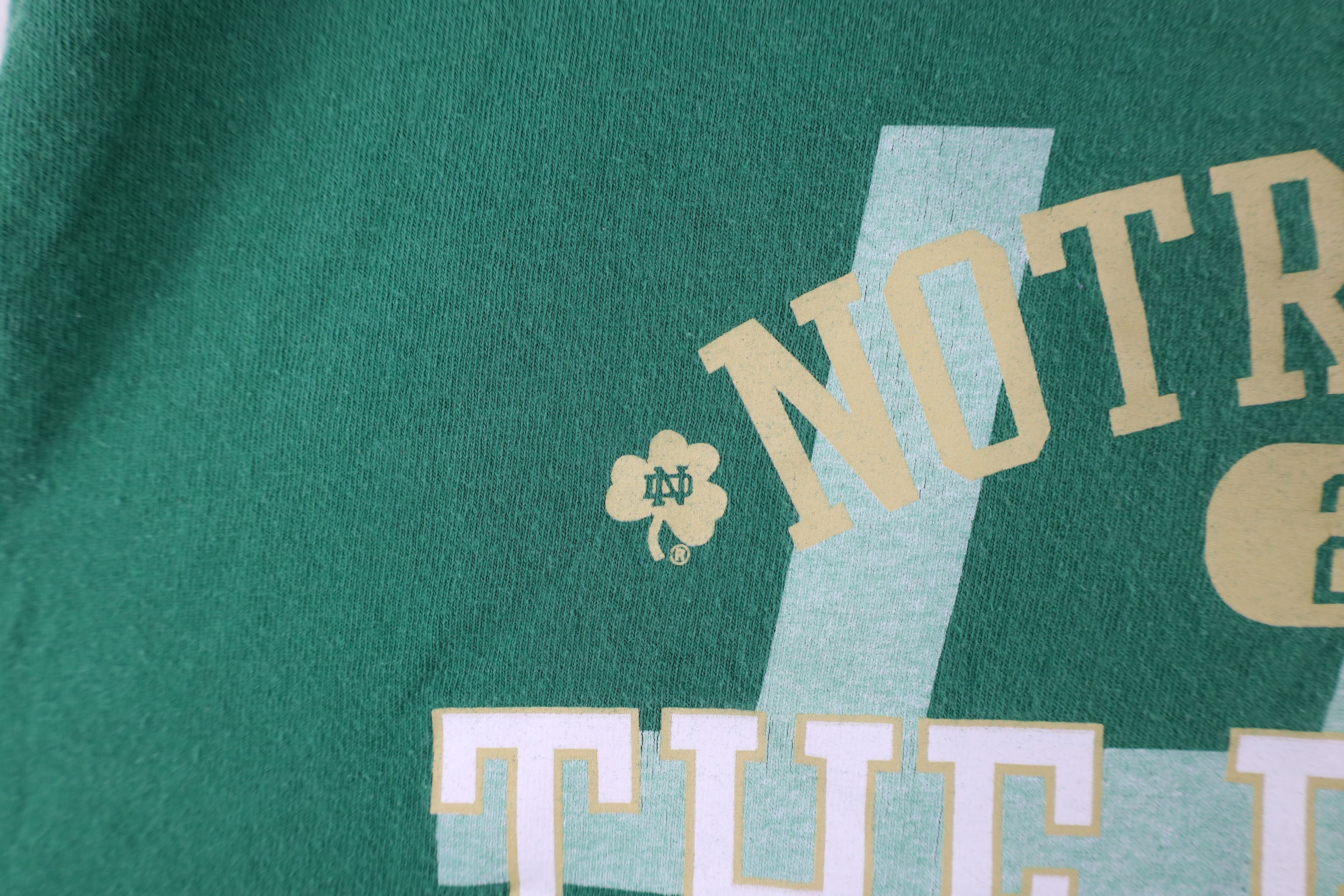 Adidas × Vintage Vintage Adidas Out Notre Dame University Football T-Shirt Size US L / EU 52-54 / 3 - 5 Thumbnail