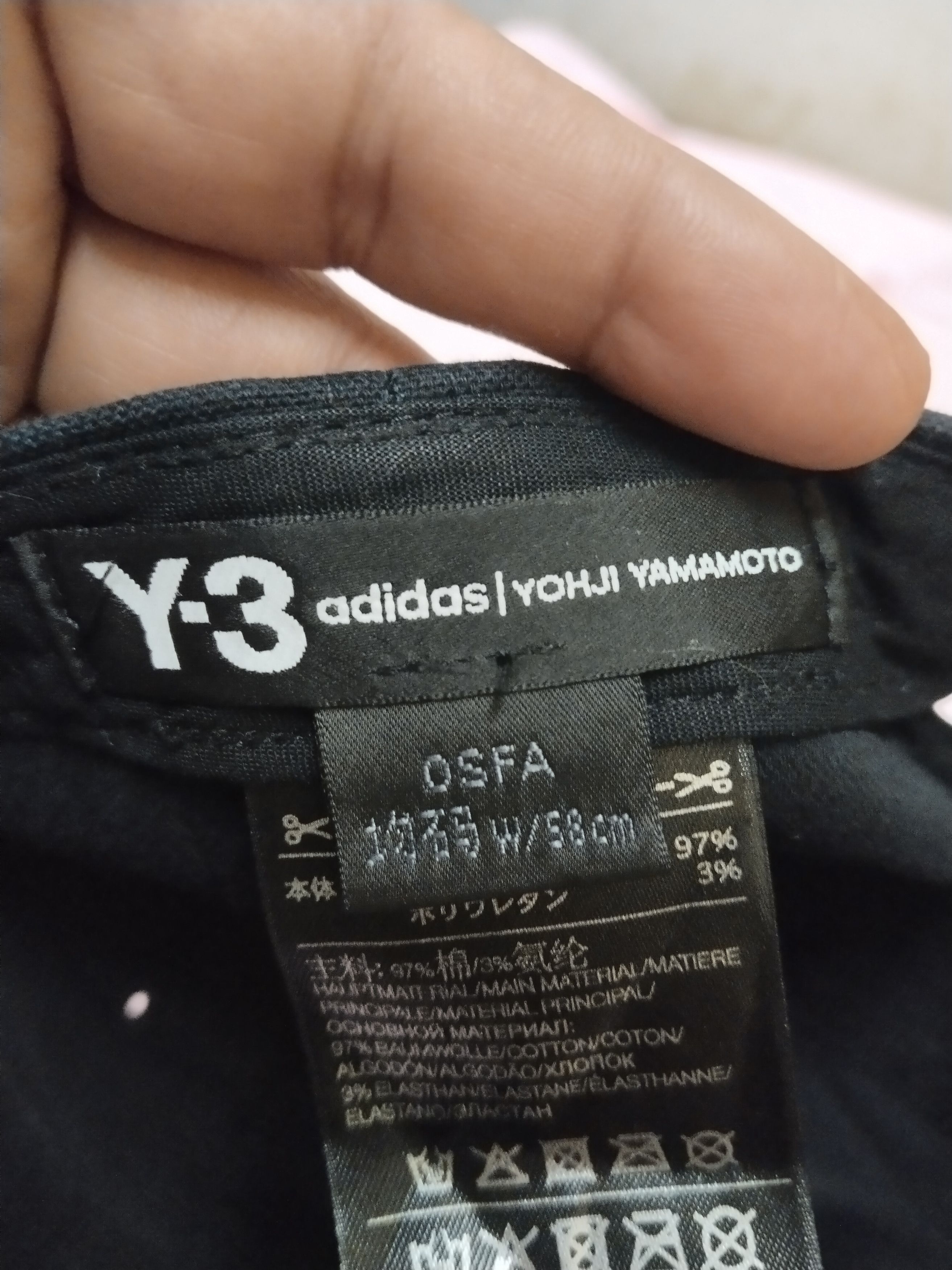 Yohji Yamamoto ADIDAS Y-3 YOHJI YAMAMOTO BLACK HAT CAP Size ONE SIZE - 6 Thumbnail