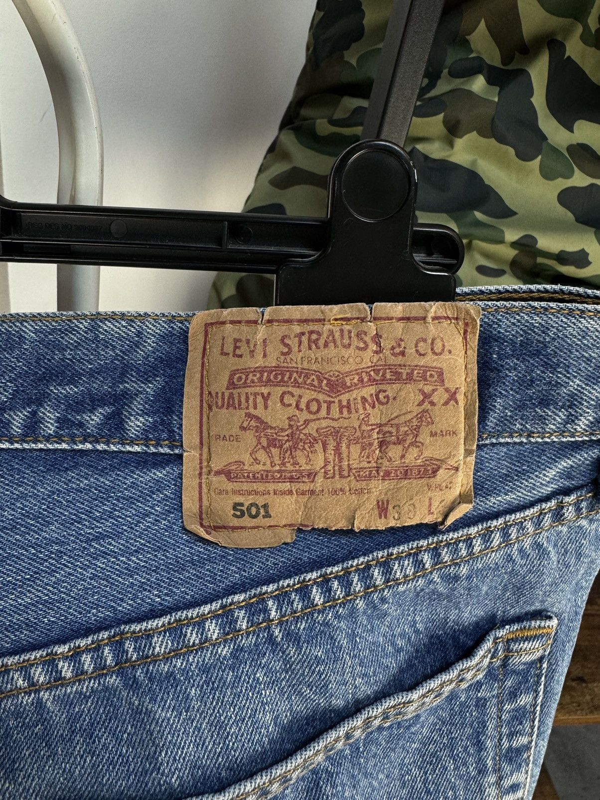 Levi's × Vintage Vintage LEVIS 501 Blue Regular Jeans Made in USA W38 L36(30) Size US 38 / EU 54 - 19 Thumbnail