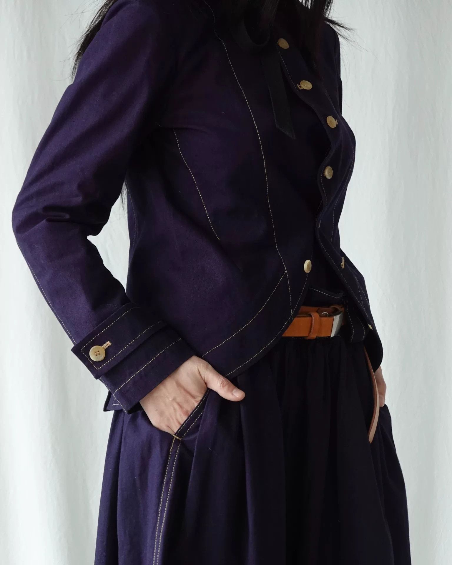 Yohji Yamamoto Vintage Navy Blue Suit Set by Y's Size S / US 4 / IT 40 - 1 Thumbnail