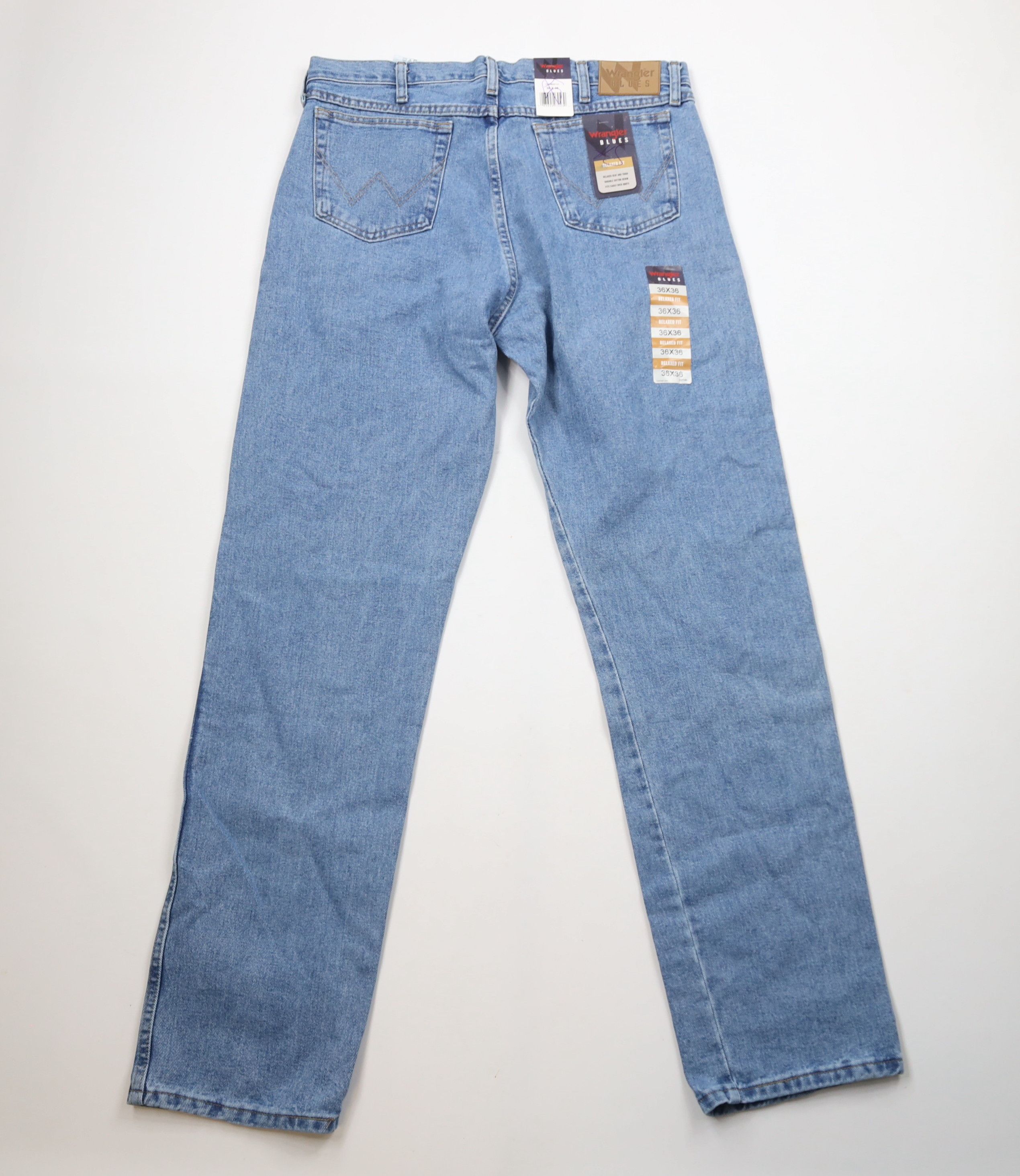 Vintage × Wrangler Deadstock Vintage Y2K Wrangler Fit Denim Jeans Blue Cotton Size US 36 / EU 52 - 8 Thumbnail